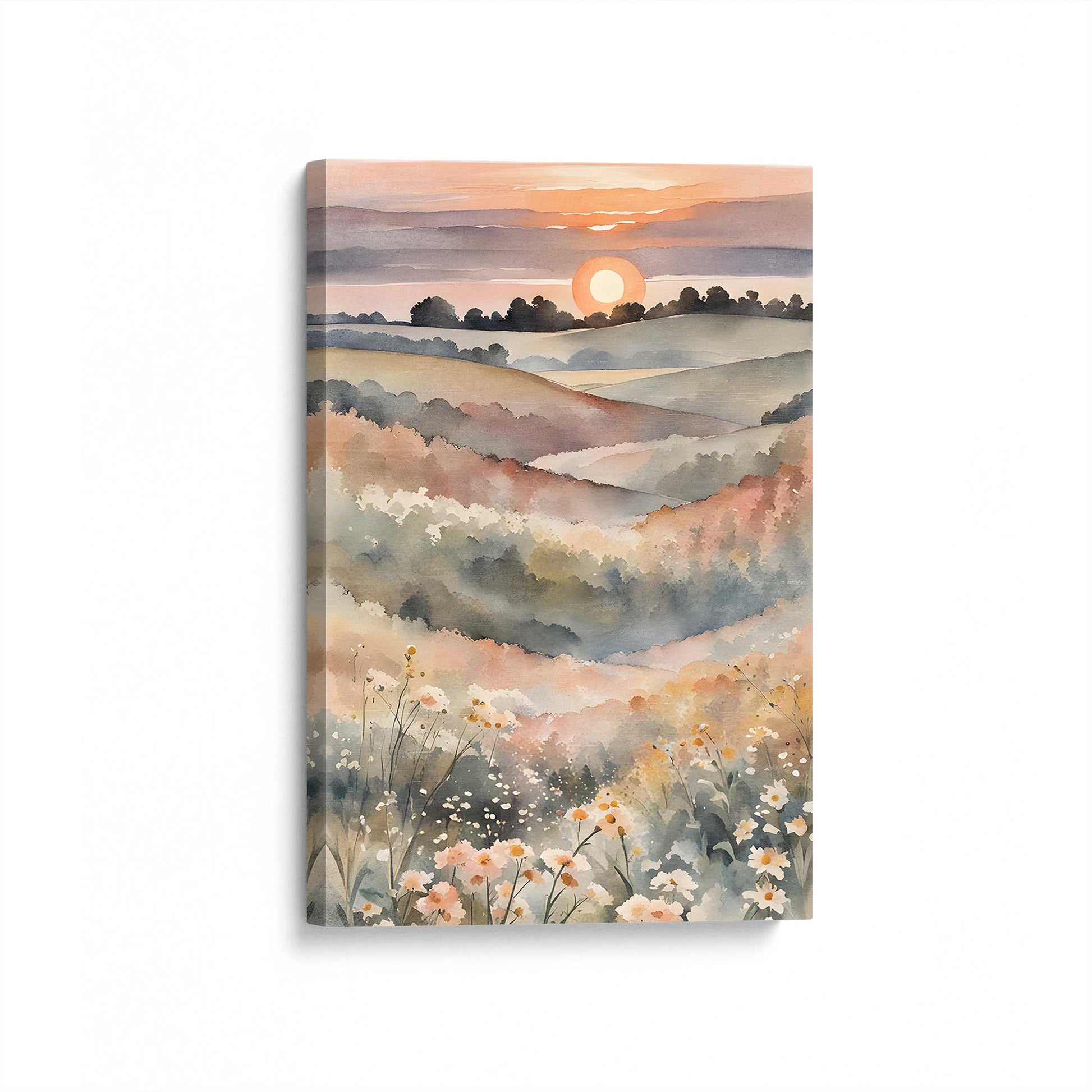 [Color:Stretched Canvas], Picture of art at an angle