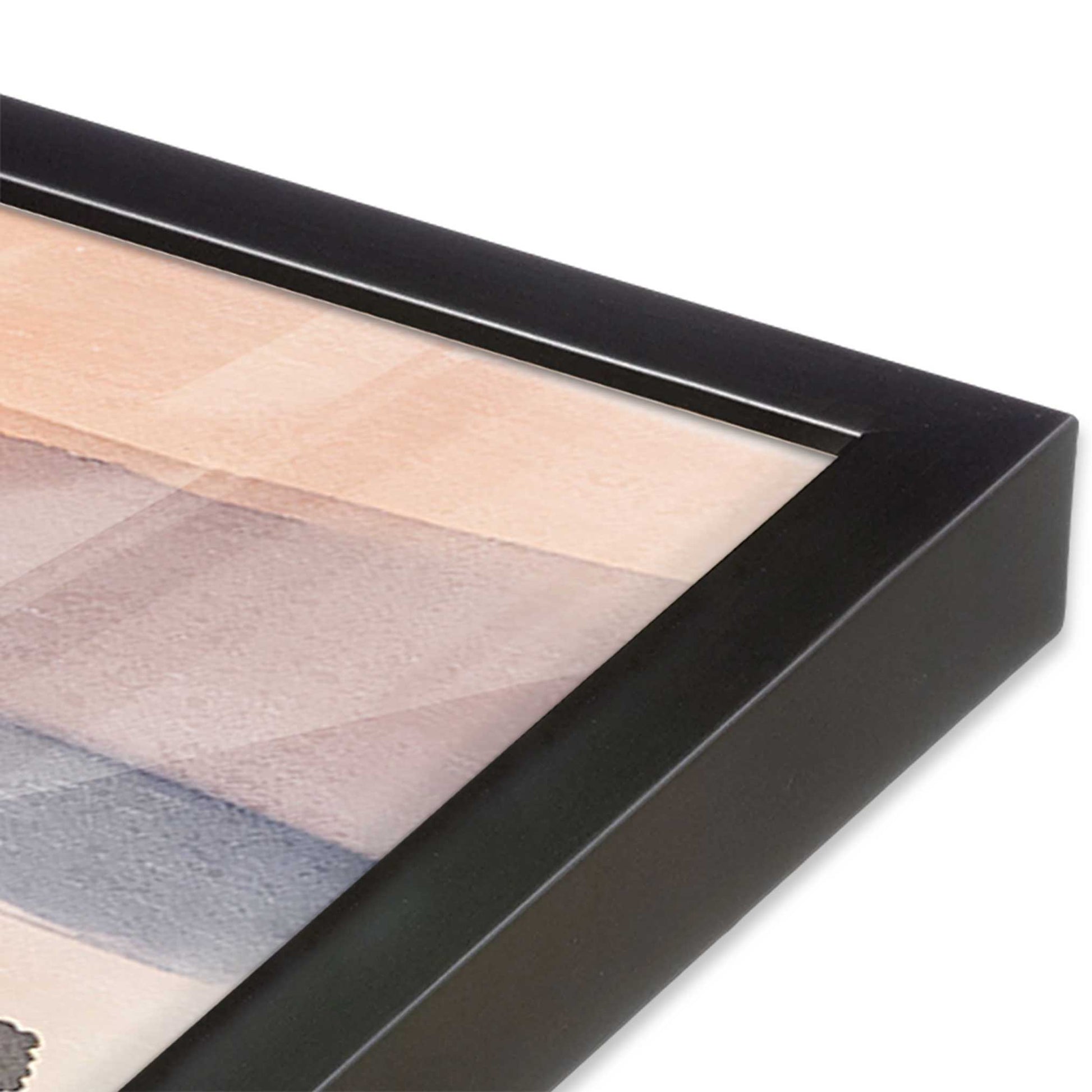 [Color:Weathered Zinc], Picture of art in a Weathered Zinc frame at an angle