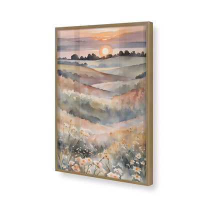 [Color:Brushed Gold], Picture of art in a Brushed Gold frame of the corner