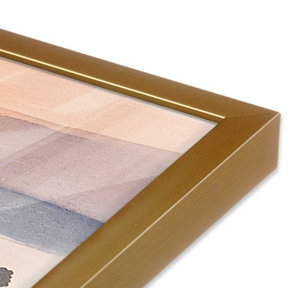 [Color:Polished Gold], Picture of art in a Polished Gold frame at an angle