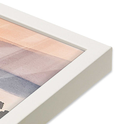 [Color:Opaque White], Picture of art in a Opaque White frame at an angle