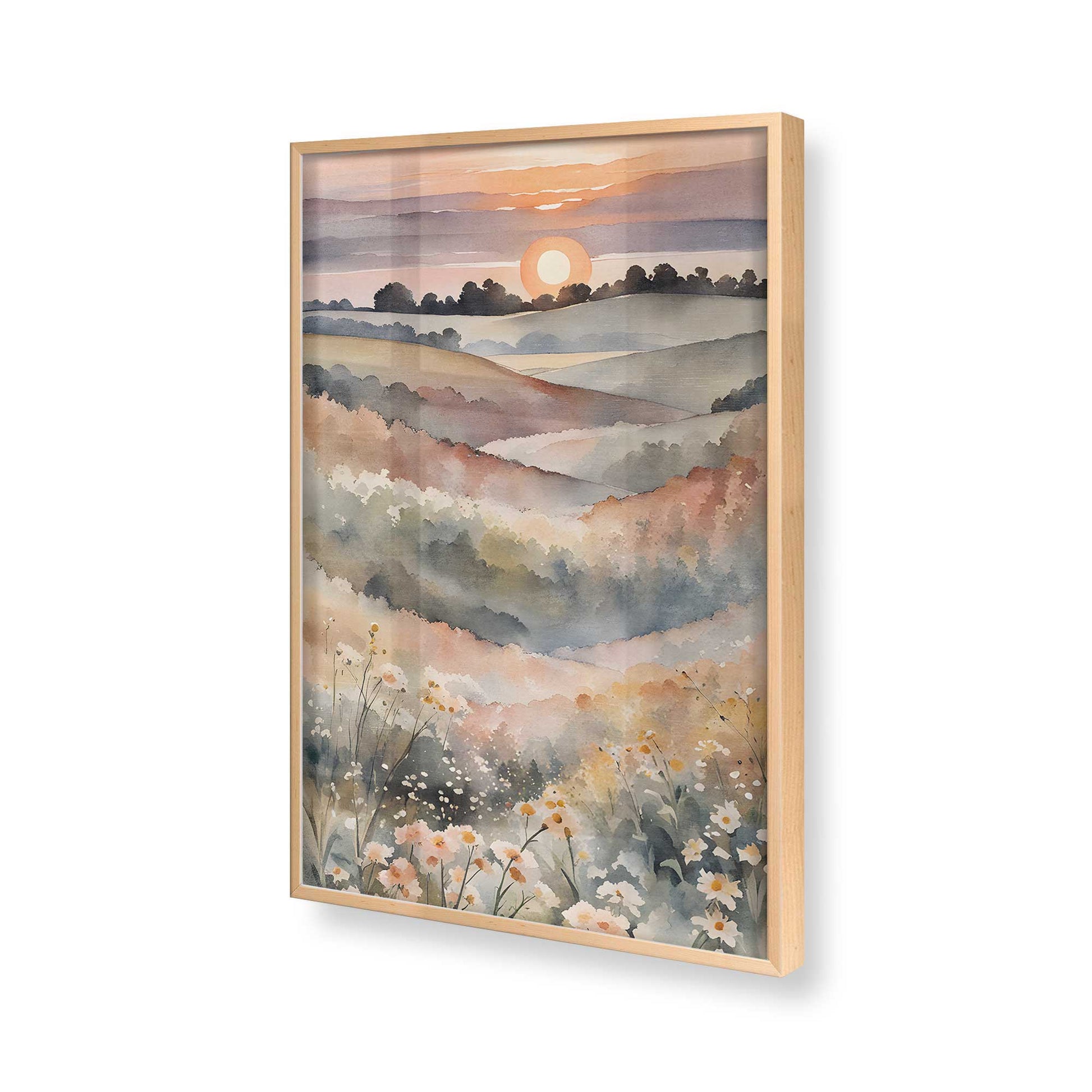 [Color:Raw Maple], Picture of art in a Raw Maple frame of the corner
