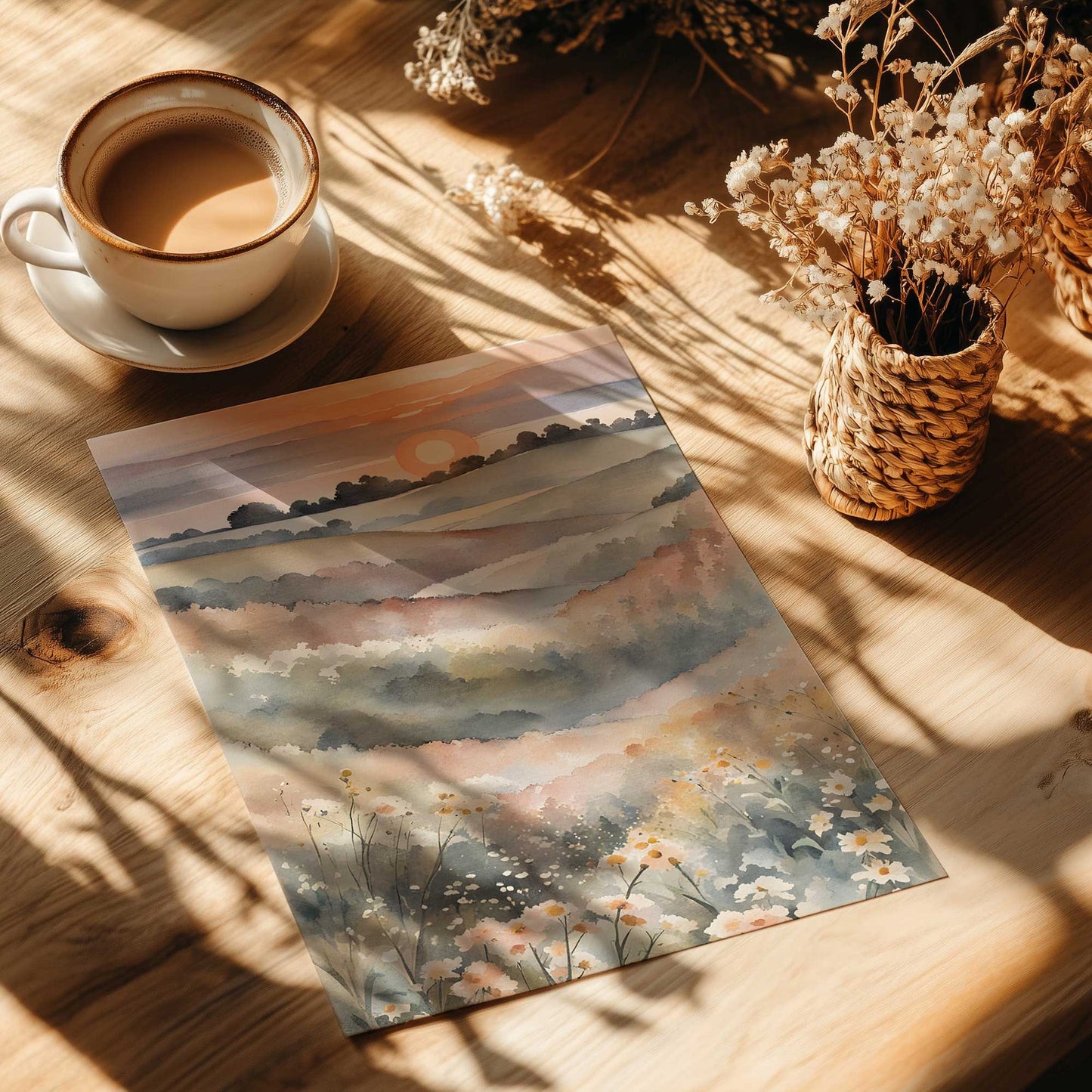 Dreamy Pastel Landscape I Art Print
