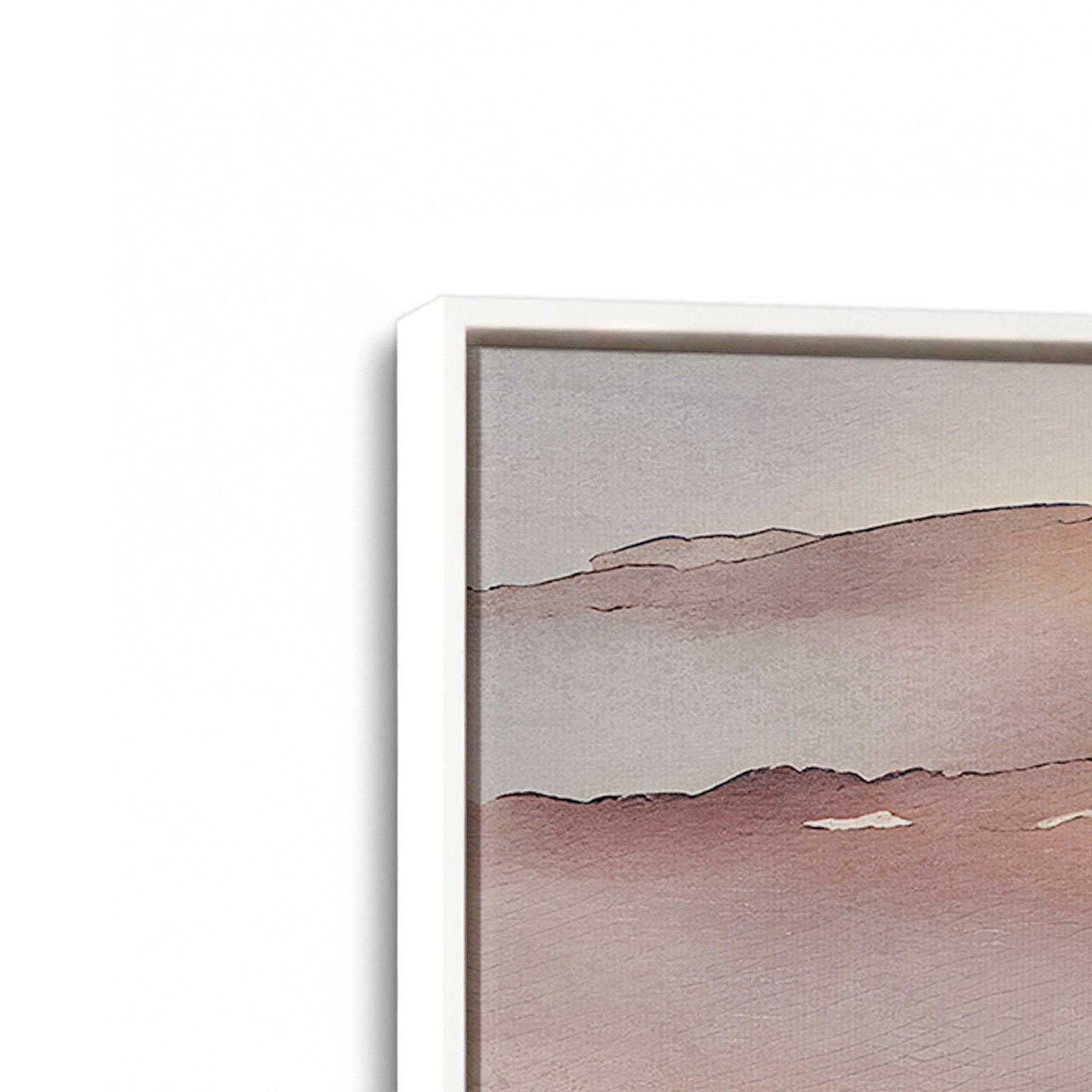 [Color:Opaque White], Picture of art in a White frame at an angle