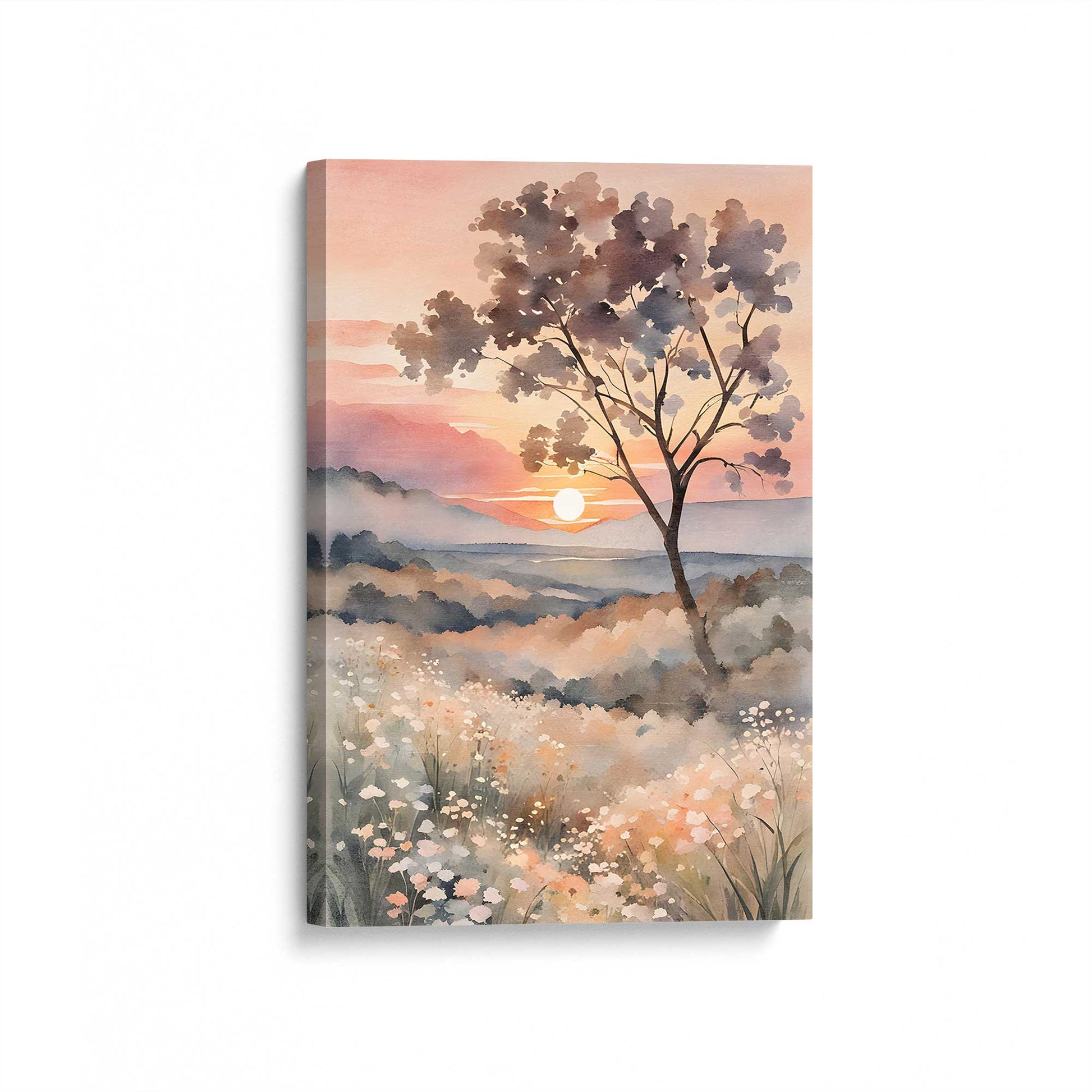 [Color:Stretched Canvas], Picture of art at an angle