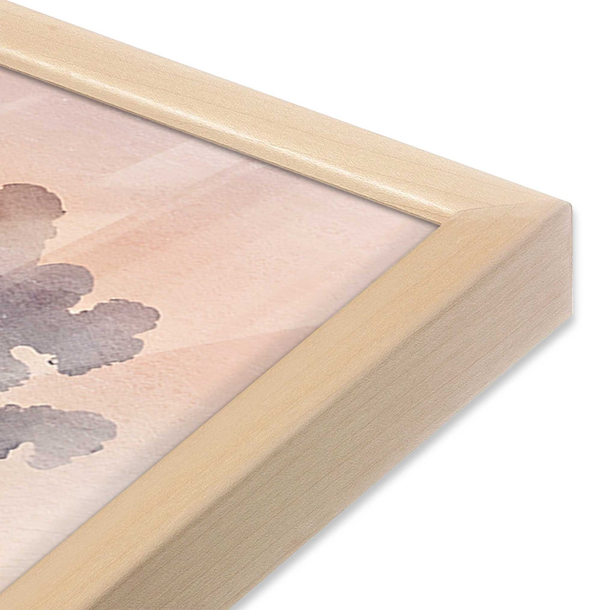 [Color:Raw Maple], Picture of art in a Raw Maple frame at an angle