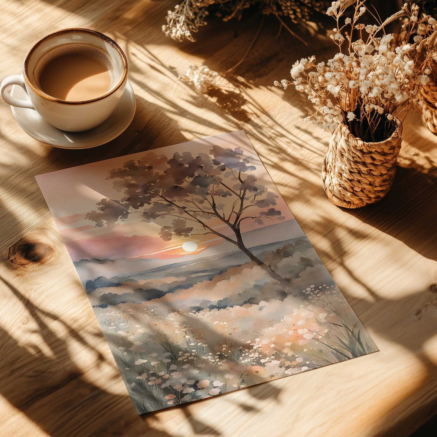 Dreamy Pastel Landscape III Art Print