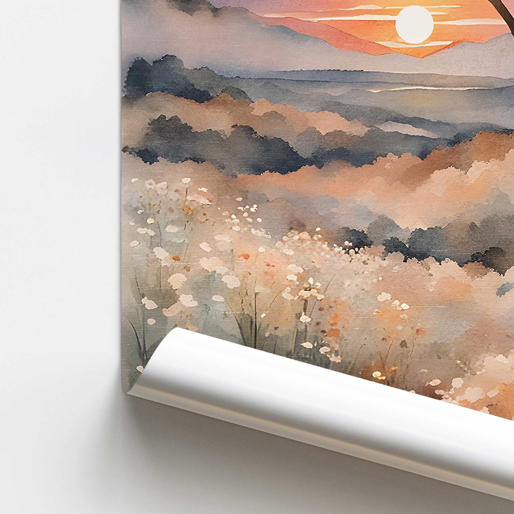 [color:Rolled Print], Picture of close up of art