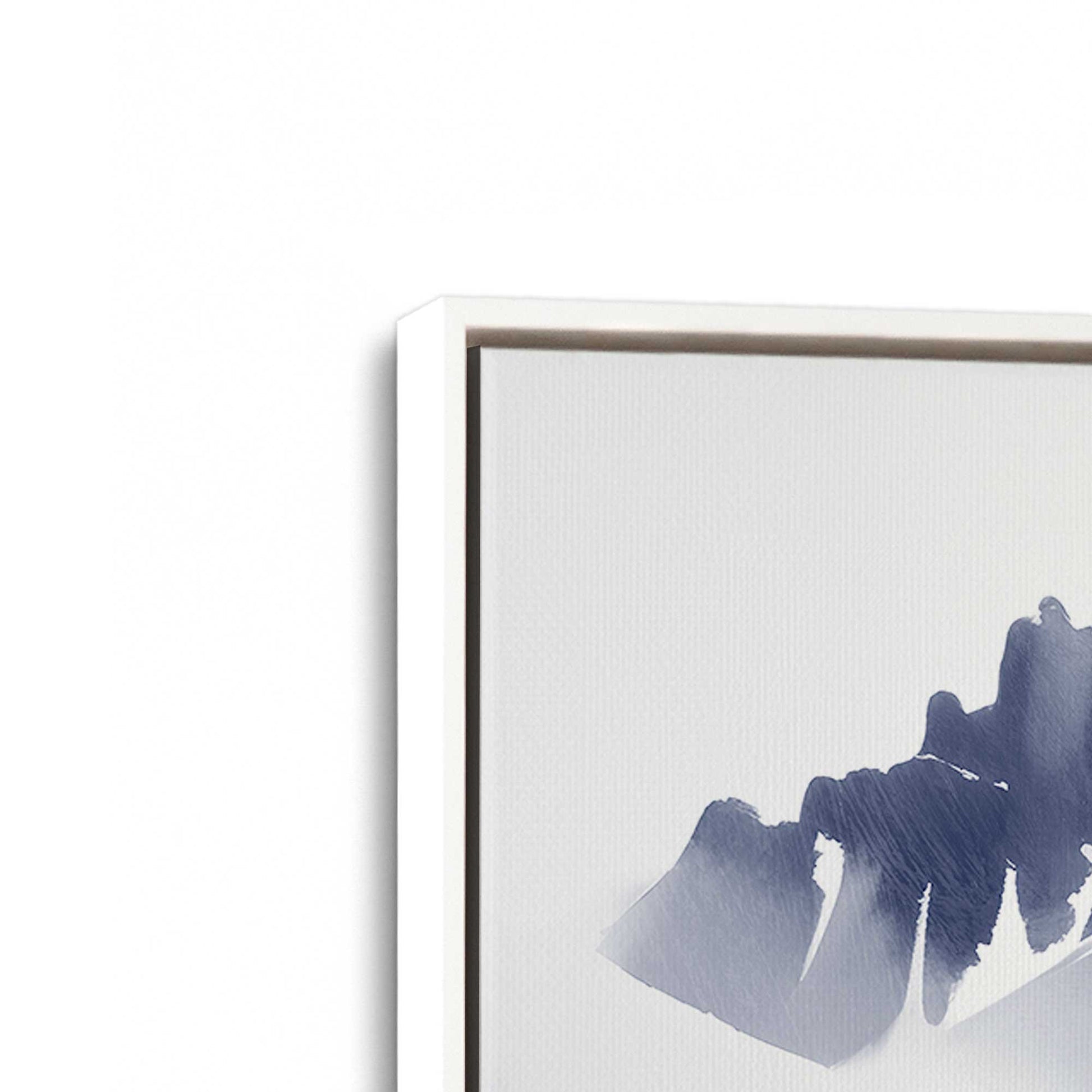 [Color:Opaque White], Picture of art in a White frame at an angle