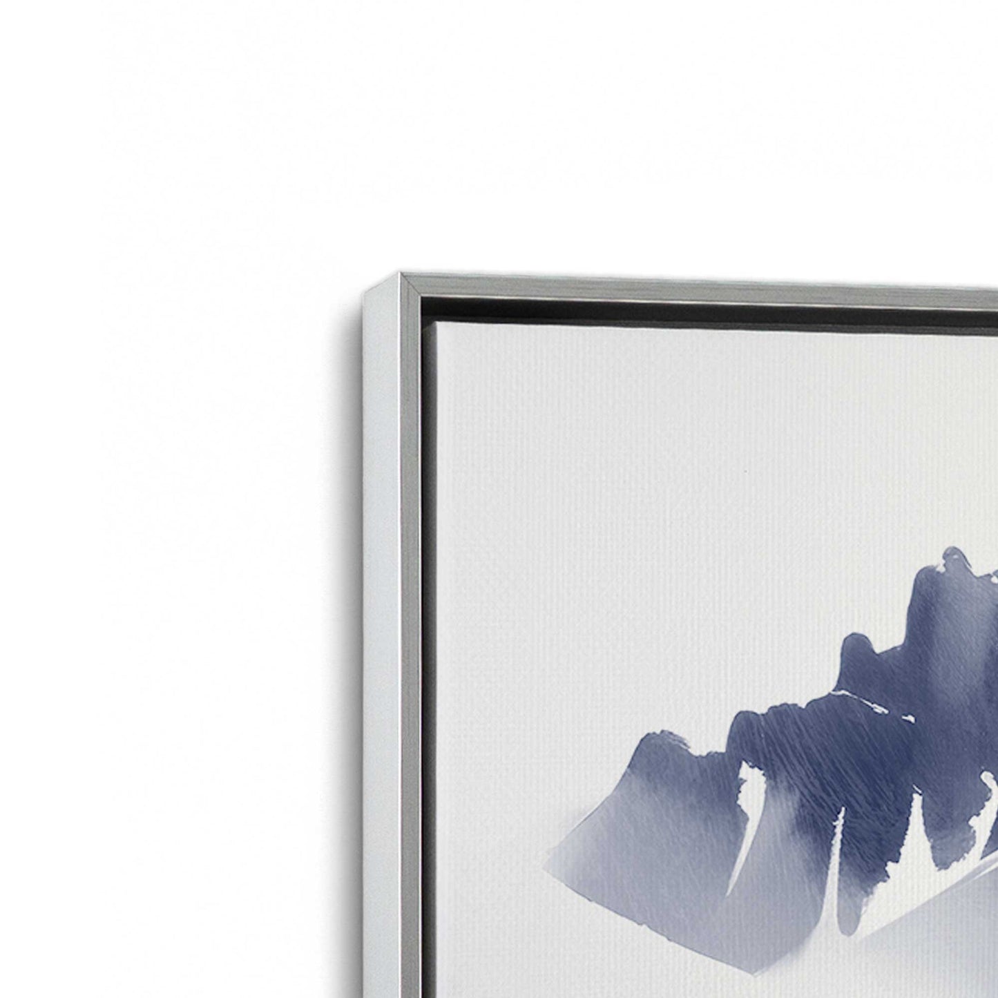 [Color:Polished Chrome], Picture of art in a Polished Chrome frame at an angle