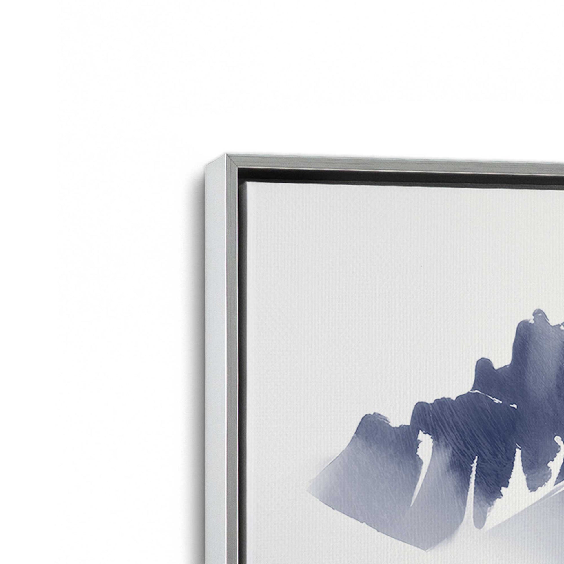 [Color:Polished Chrome], Picture of art in a Polished Chrome frame at an angle