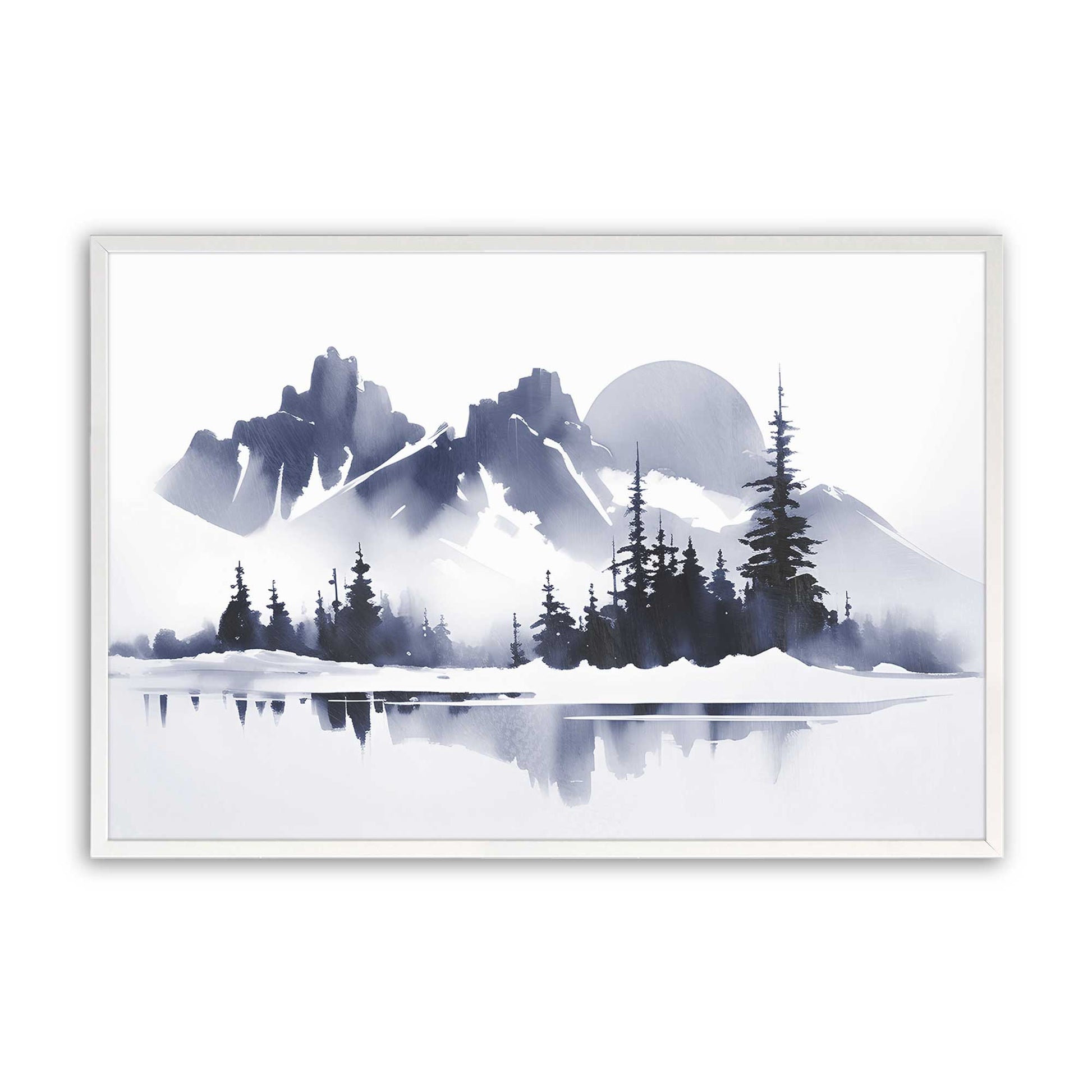 [Color:Opaque White], Picture of art in a Opaque White frame