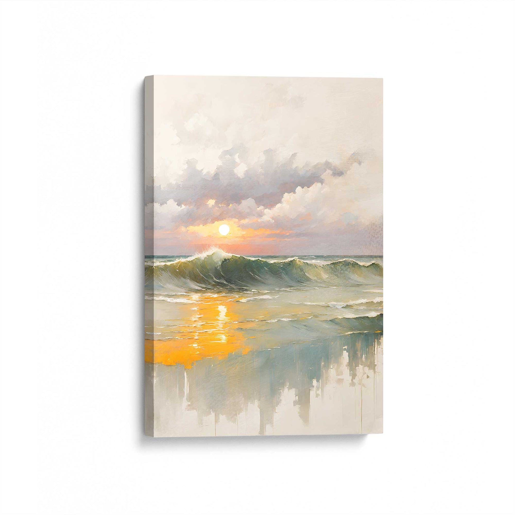 [Color:Stretched Canvas], Picture of art at an angle