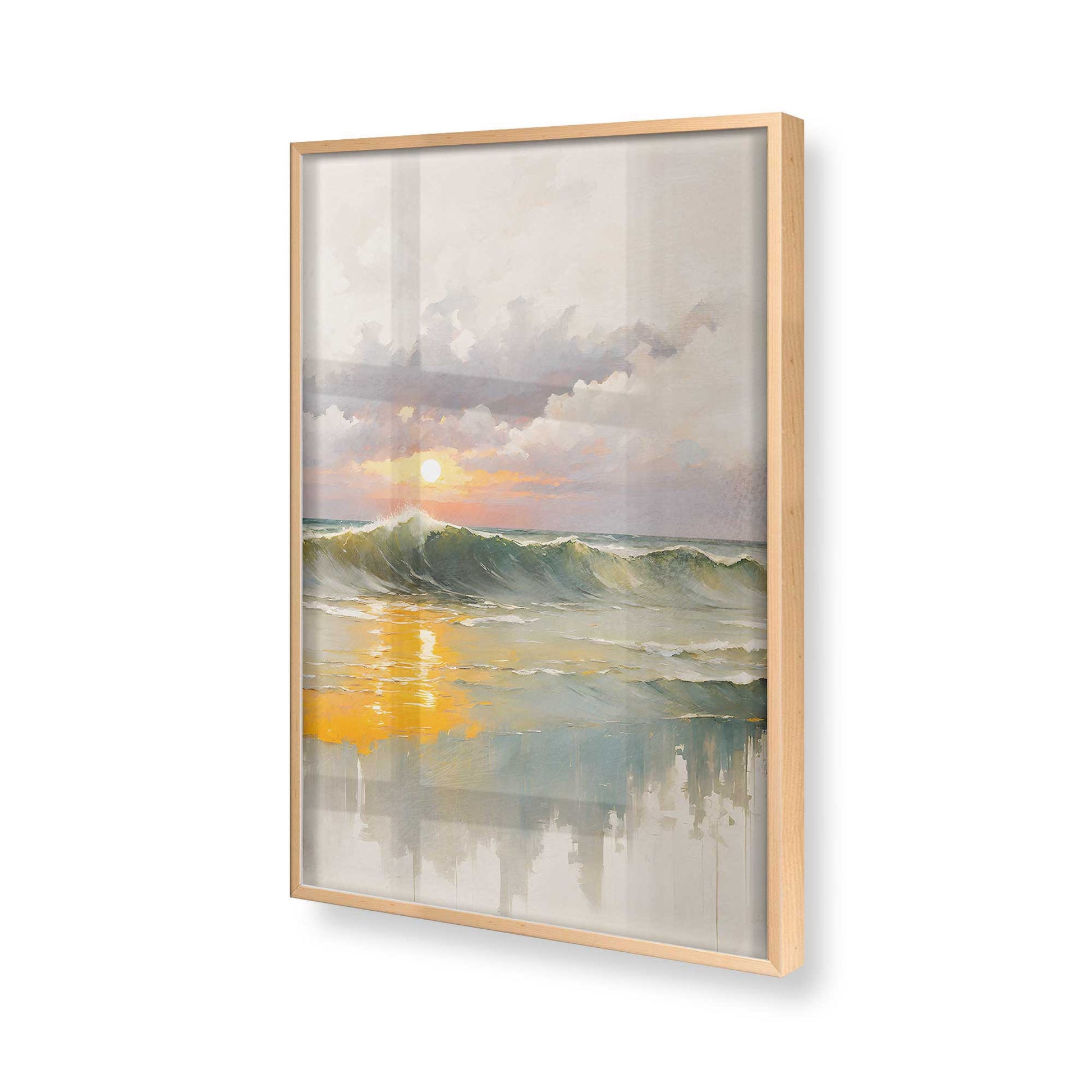 [Color:Raw Maple], Picture of art in a Raw Maple frame of the corner
