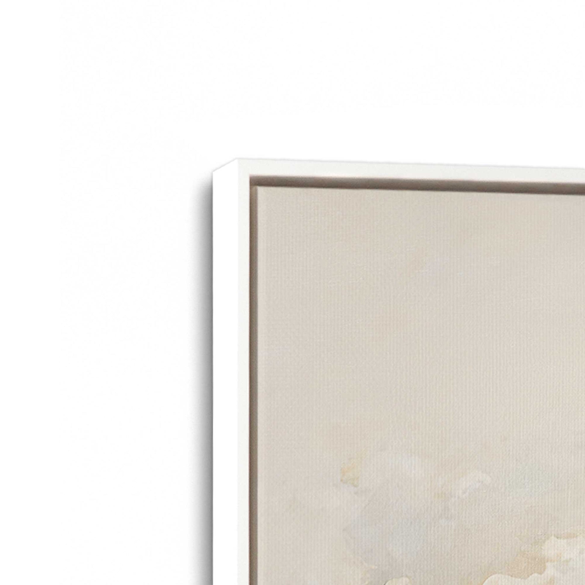 [Color:Opaque White], Picture of art in a White frame at an angle