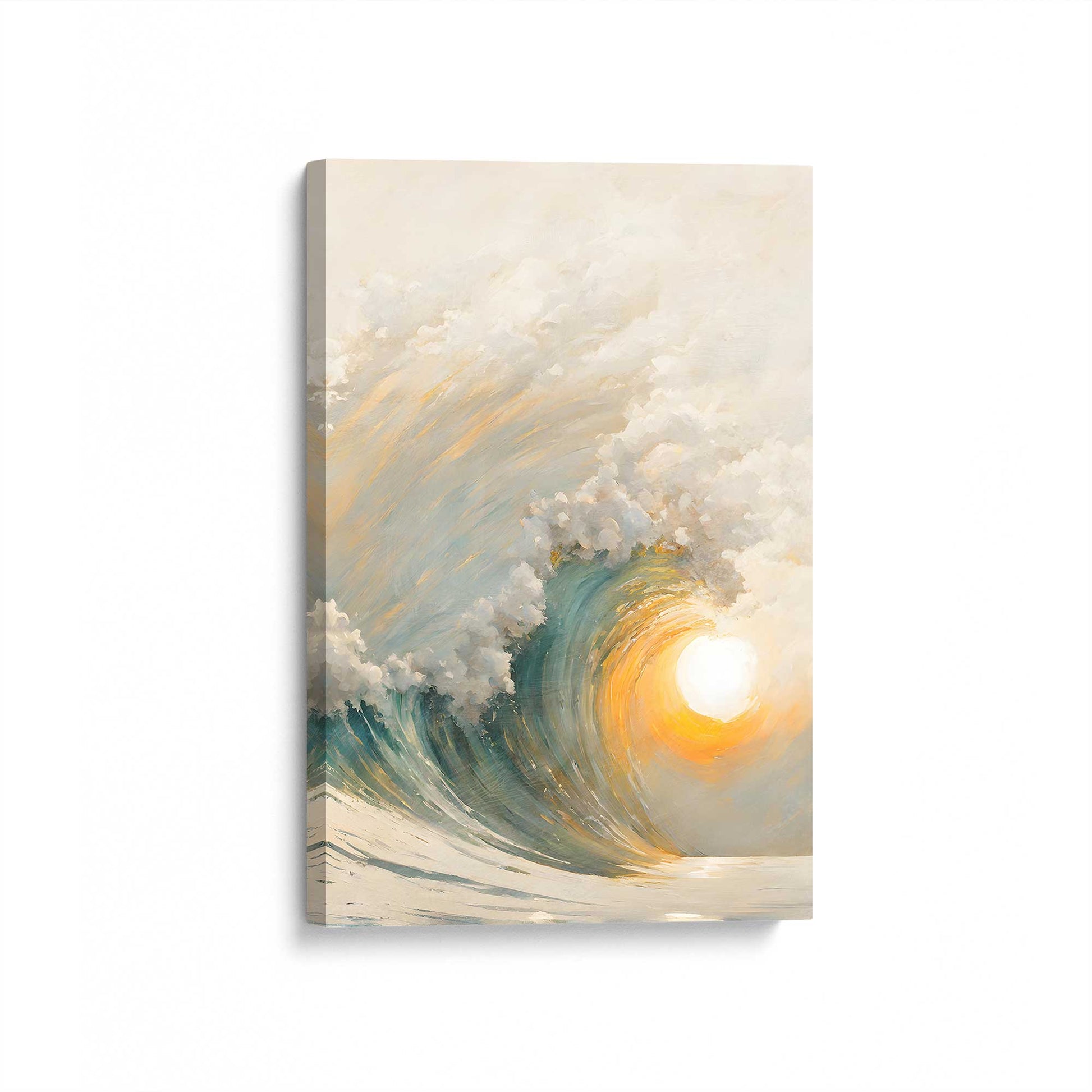 [Color:Stretched Canvas], Picture of art at an angle