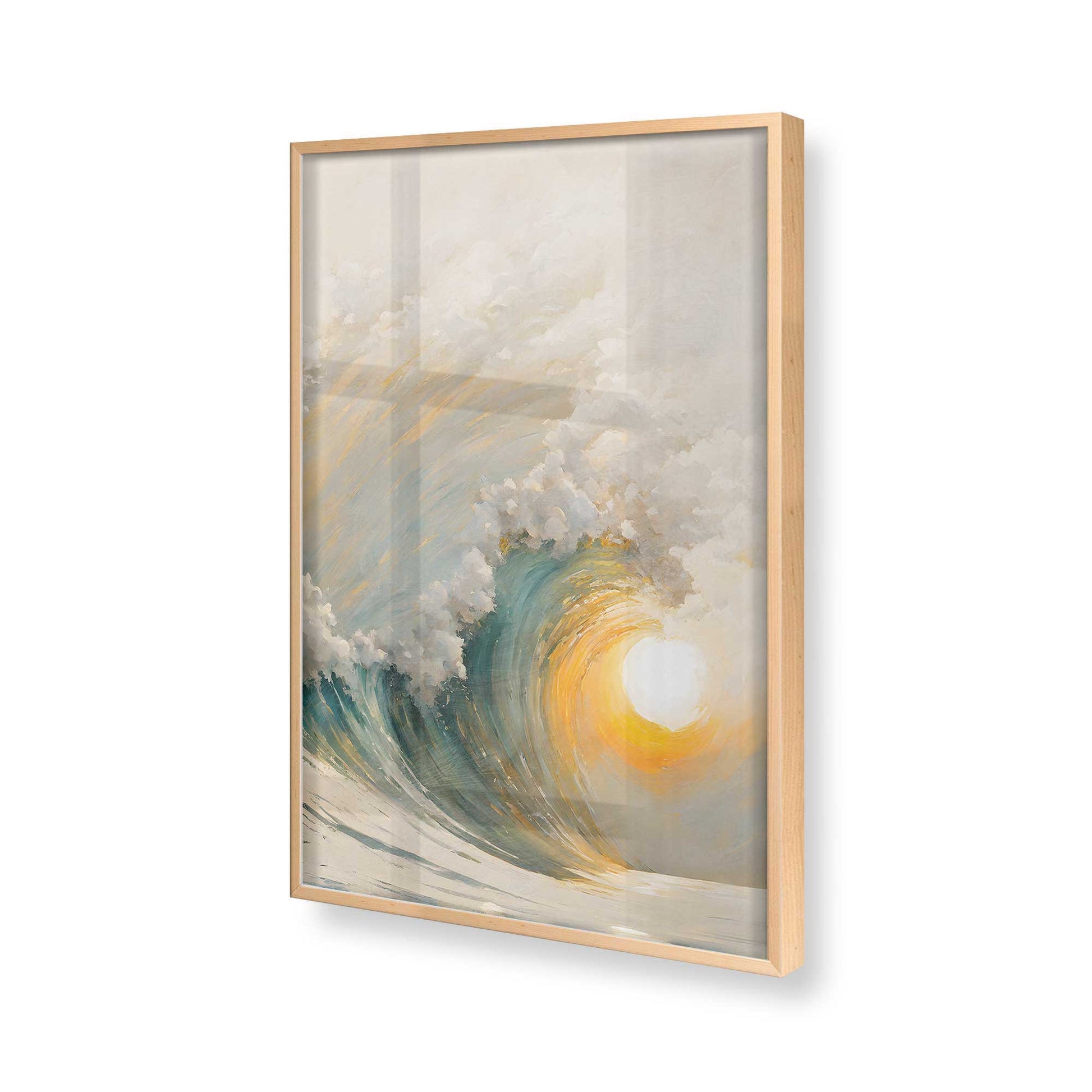 [Color:Raw Maple], Picture of art in a Raw Maple frame of the corner
