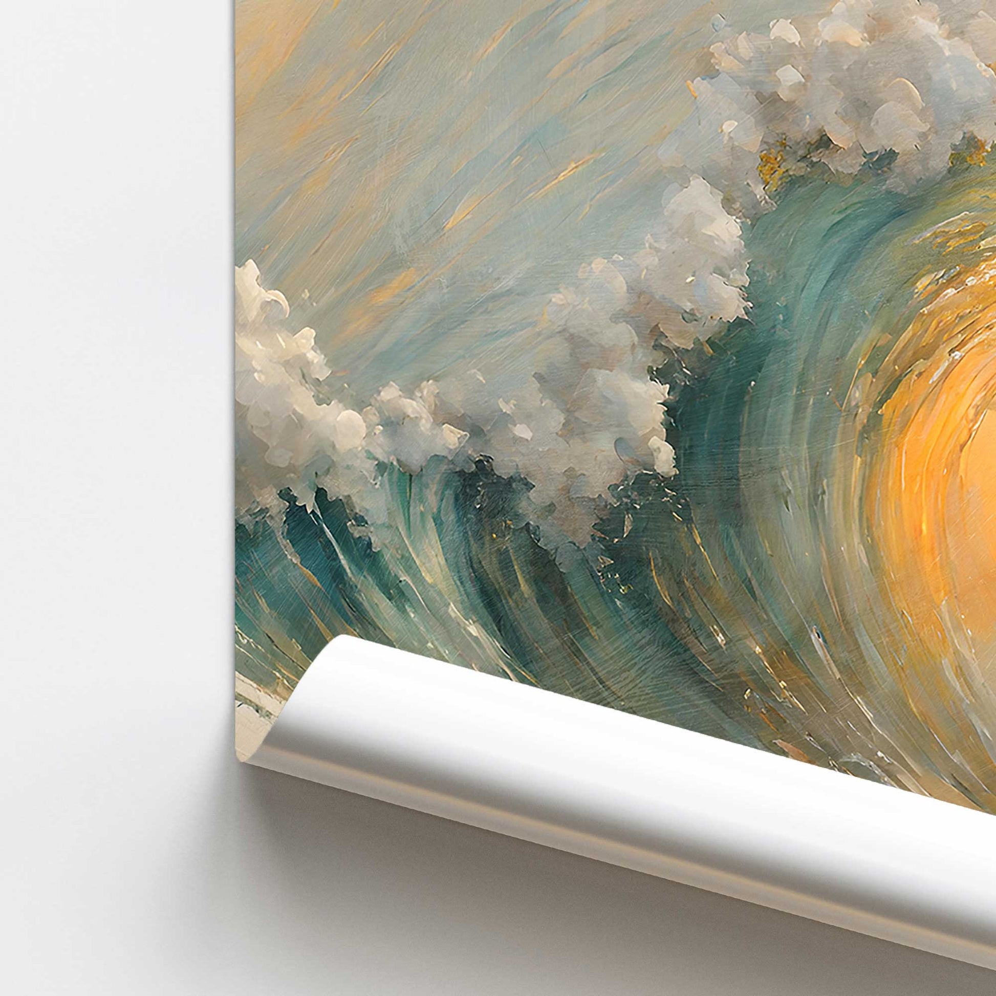 [color:Rolled Print], Picture of close up of art