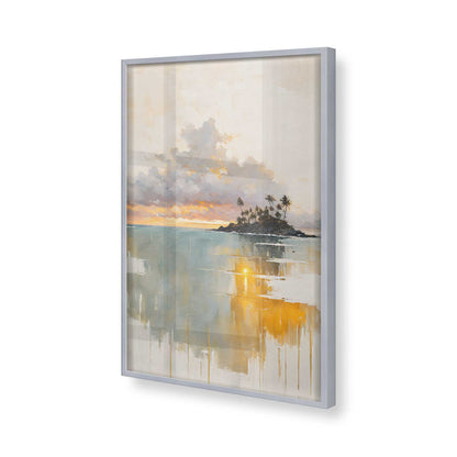 [Color:Polished Chrome], Picture of art in a Polished Chrome frame of the corner
