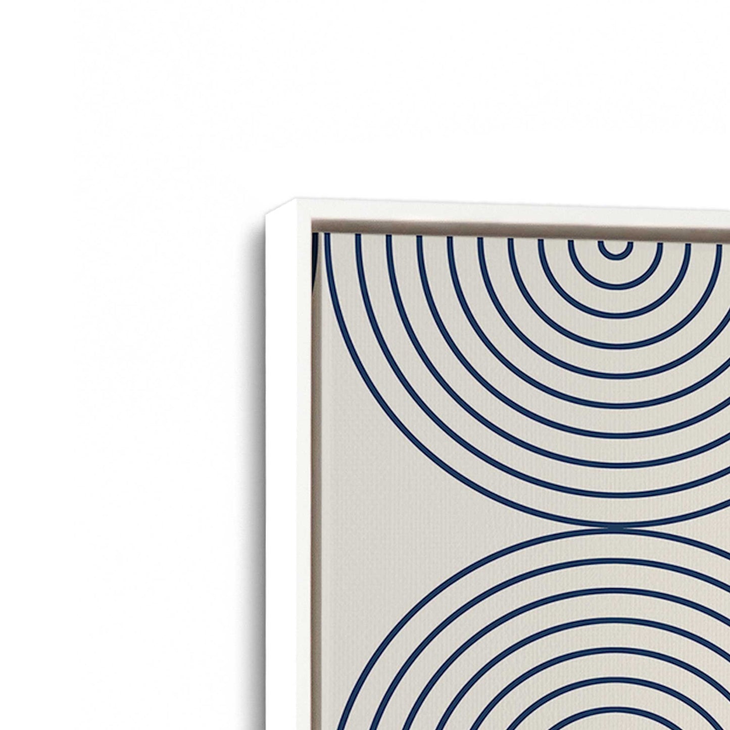[Color:Opaque White], Picture of art in a White frame at an angle