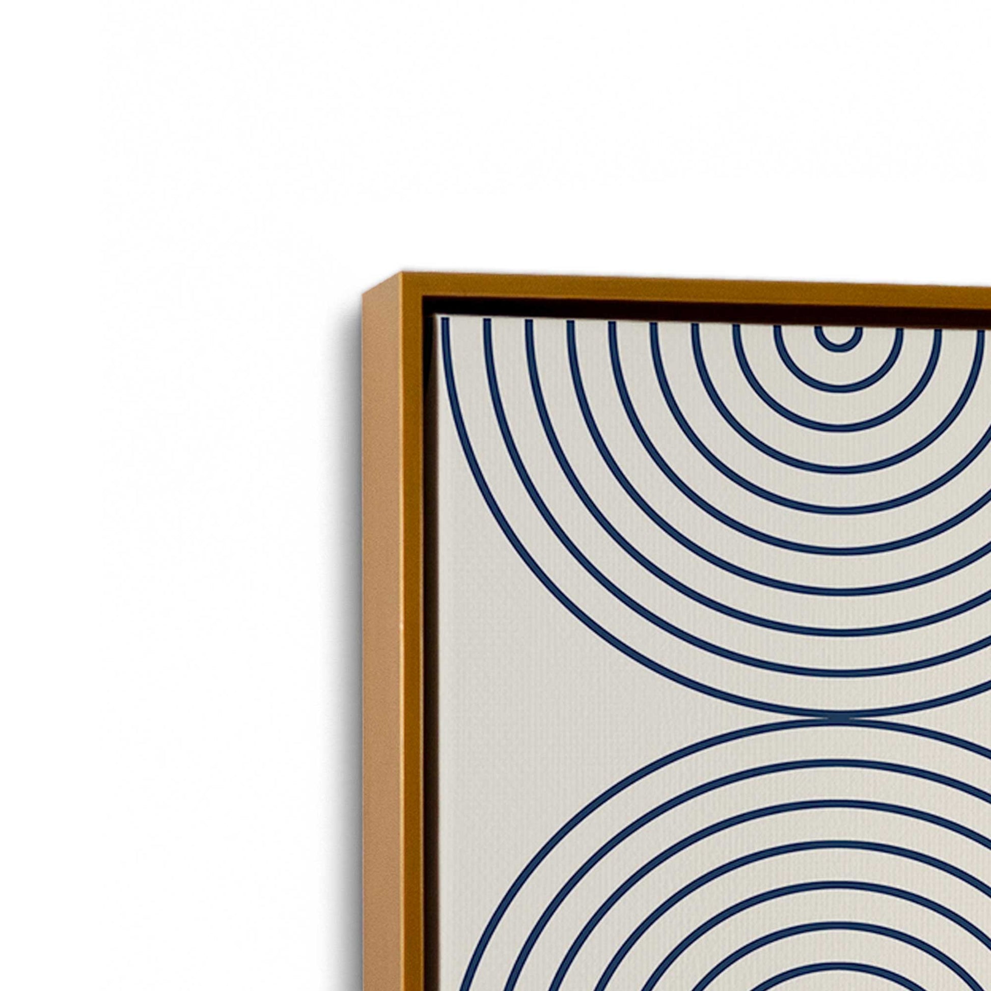 [Color:Polished Gold], Picture of art in a Polished Gold frame at an angle