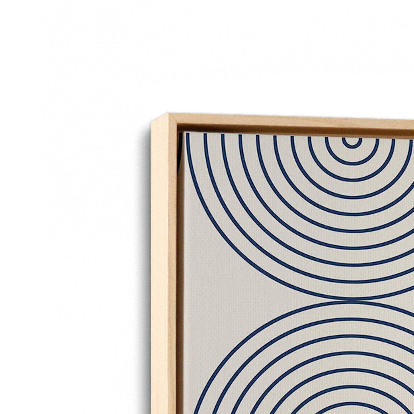 [Color:American Maple], Picture of art in a American Maple frame at an angle