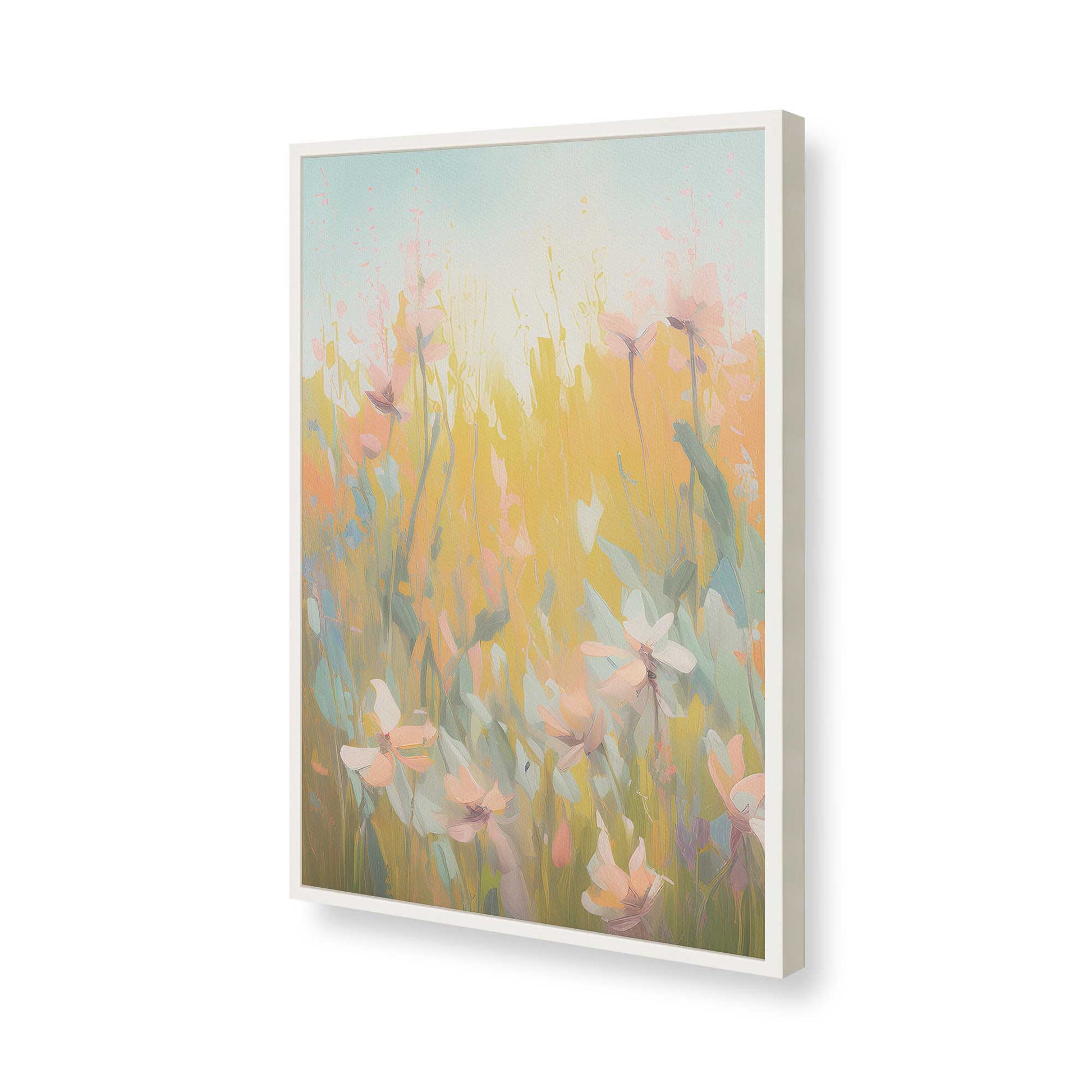 [Color:Opaque White], Picture of art in a Opaque White frame of the corner