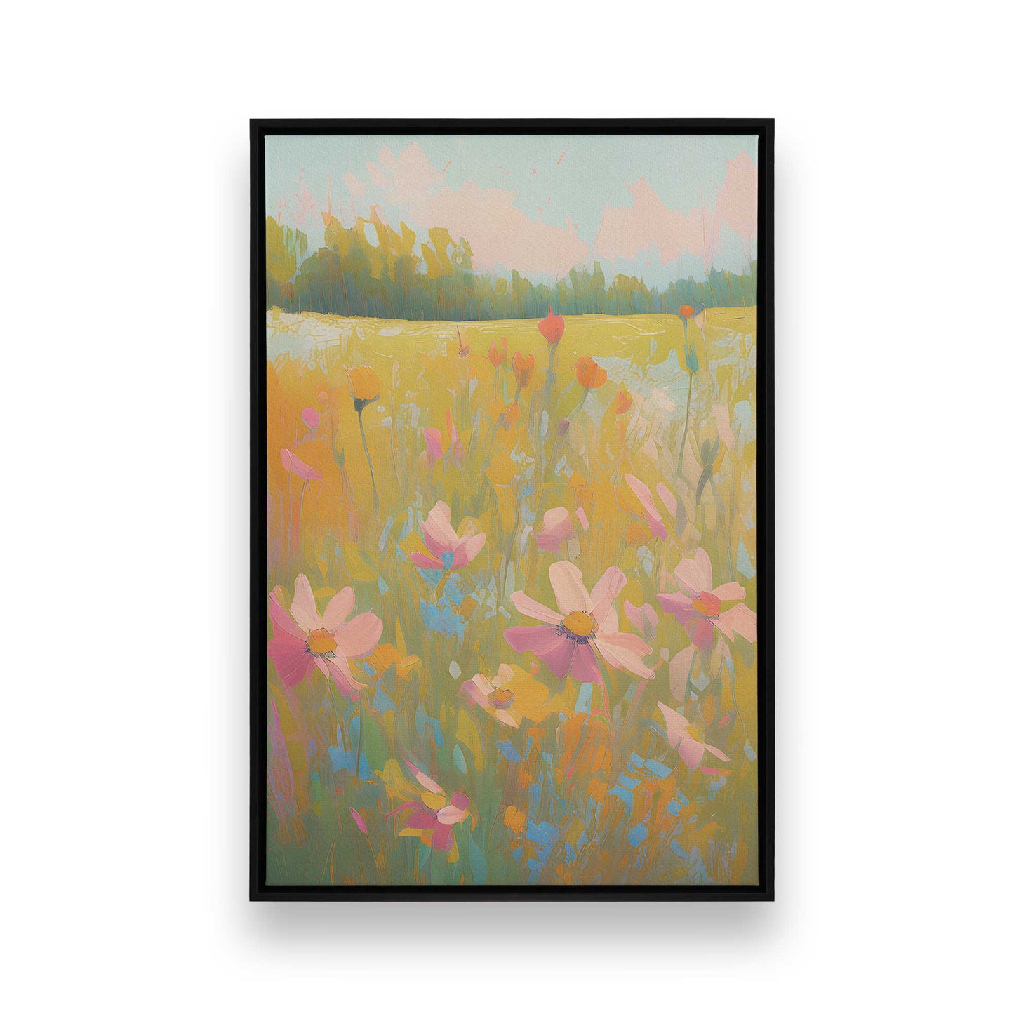 [Color:Satin Black], Picture of art in a Satin Black frame