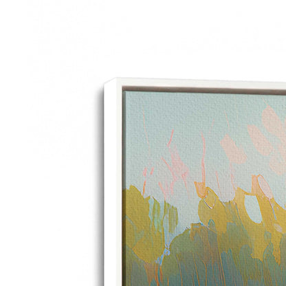 [Color:Opaque White], Picture of art in a White frame at an angle