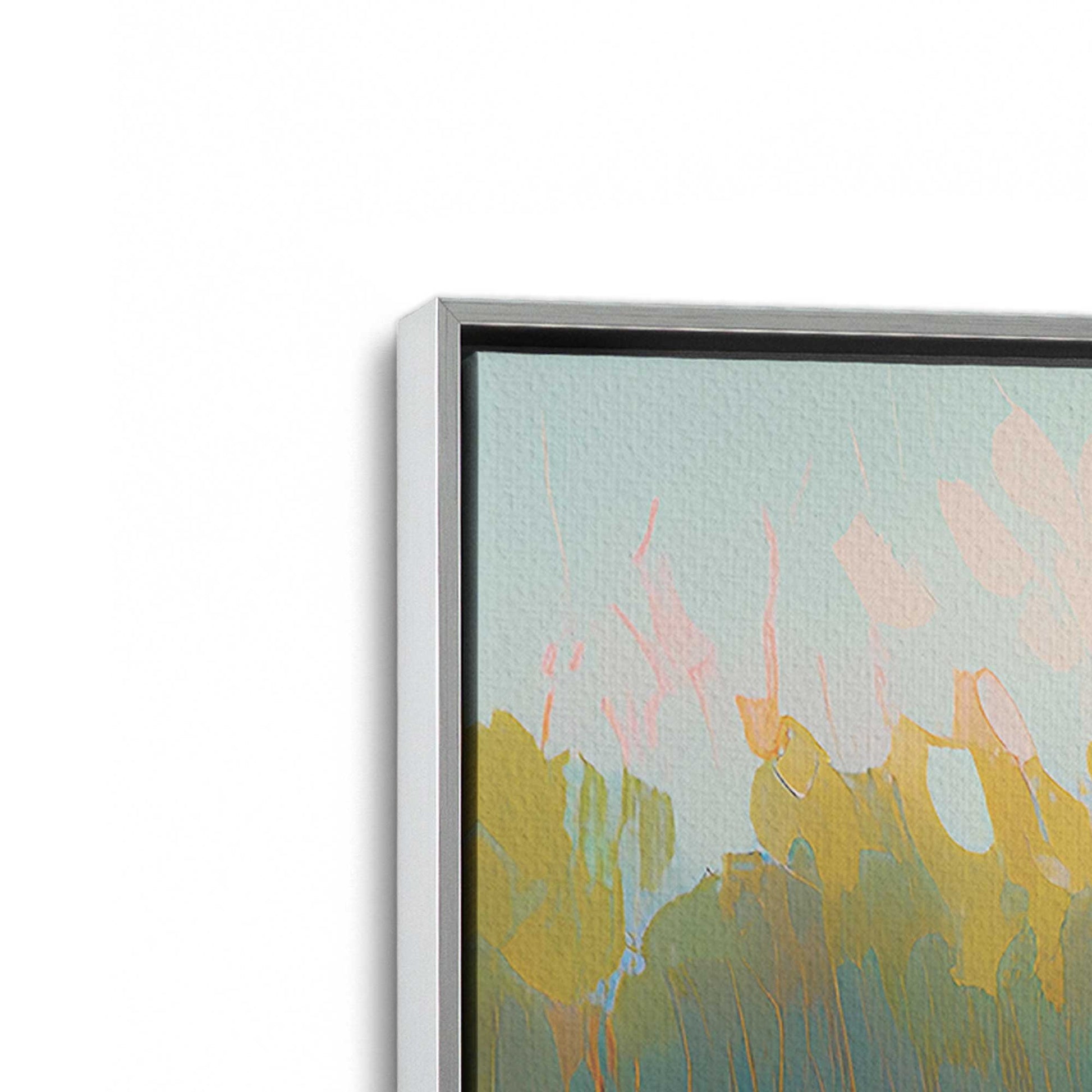 [Color:Polished Chrome], Picture of art in a Polished Chrome frame at an angle