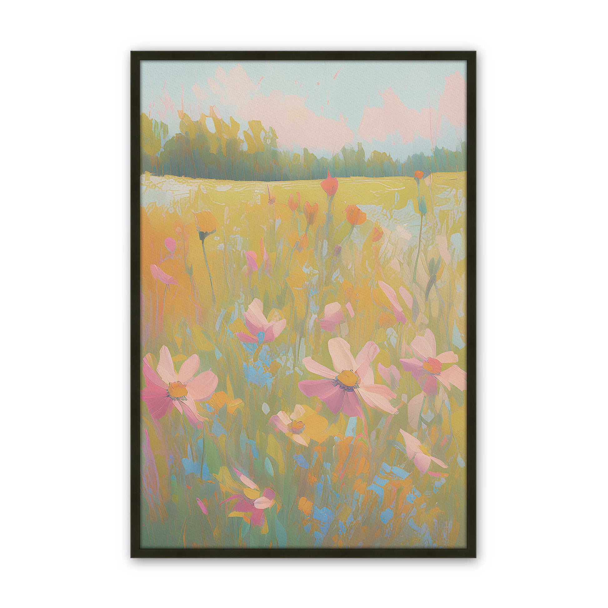 [Color:Satin Black], Picture of art in a Satin Black frame
