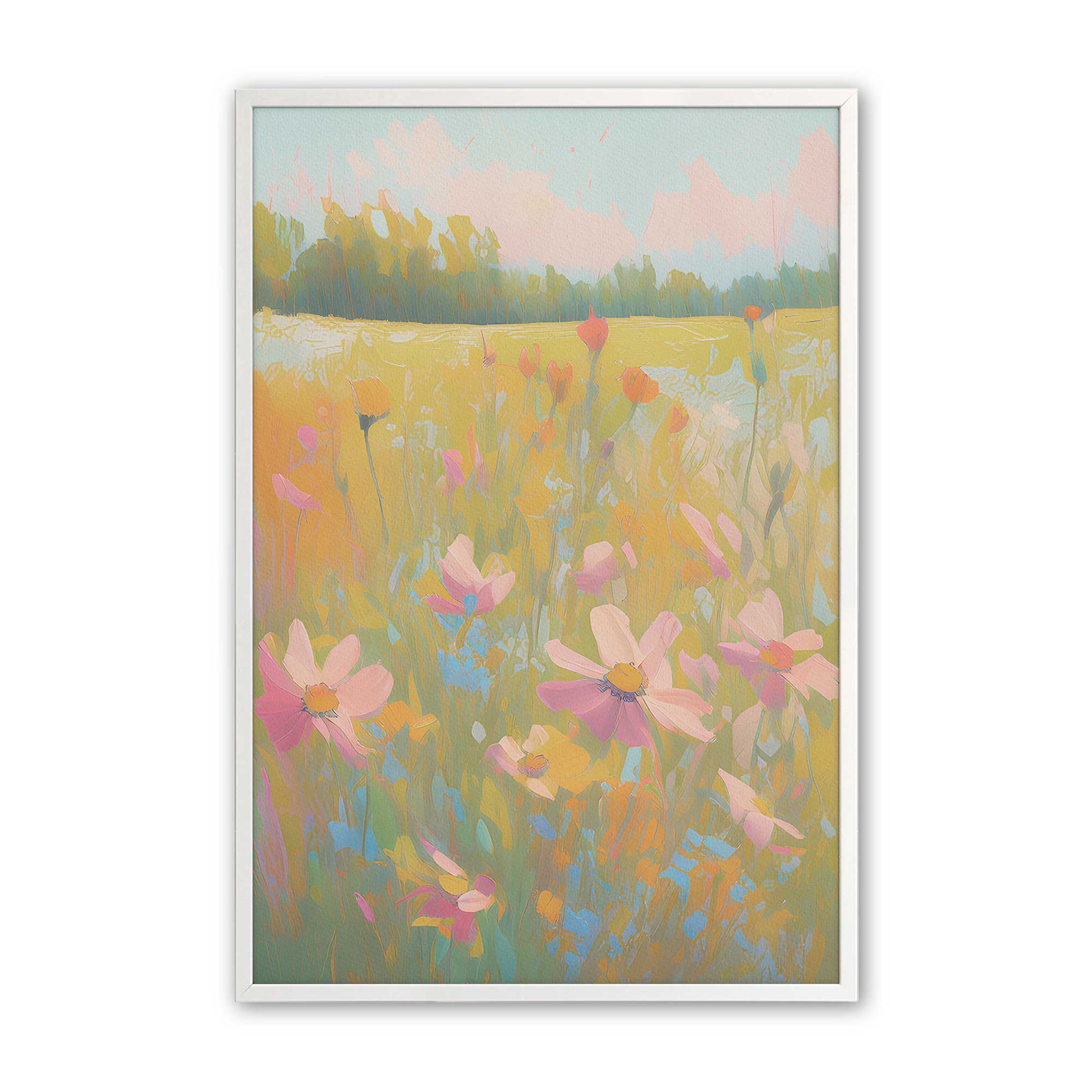 [Color:Opaque White], Picture of art in a Opaque White frame
