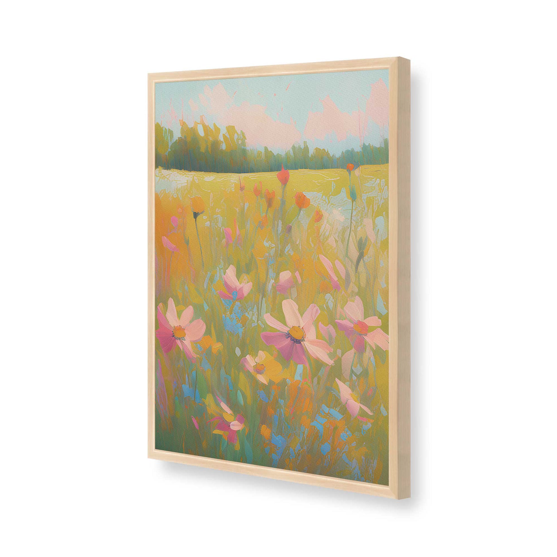 [Color:Raw Maple], Picture of art in a Raw Maple frame of the corner