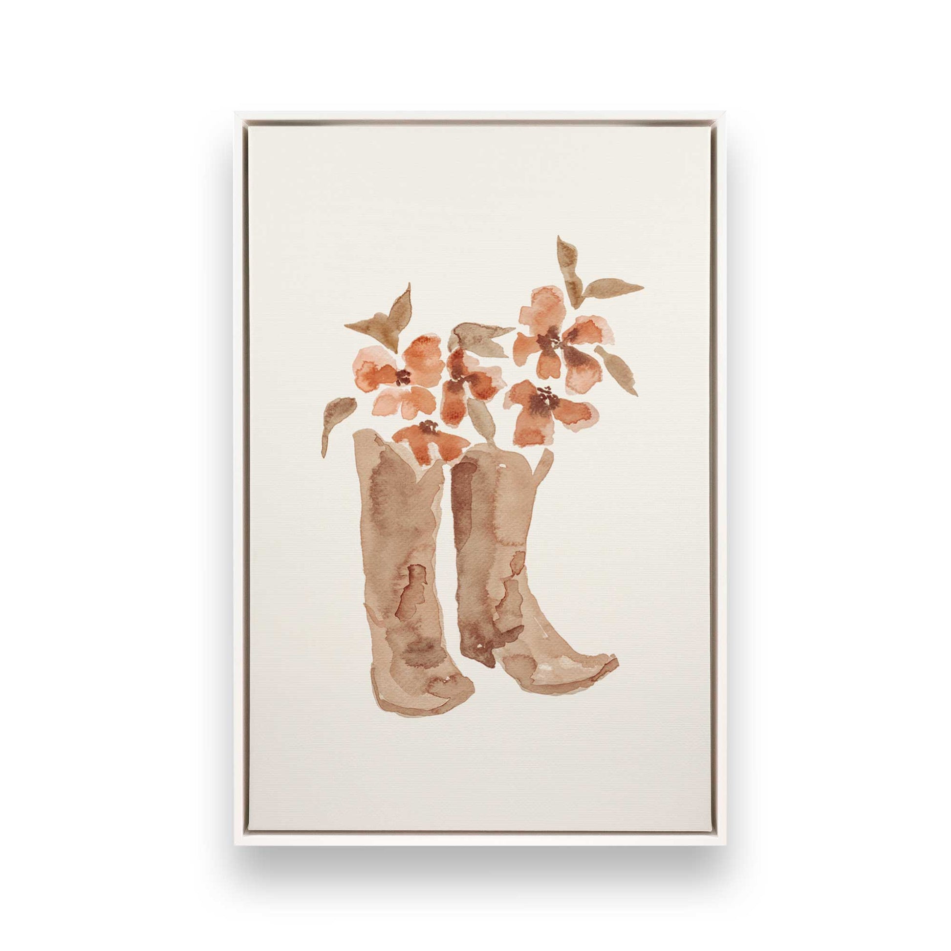 [Color:Opaque White], Picture of art in a White frame