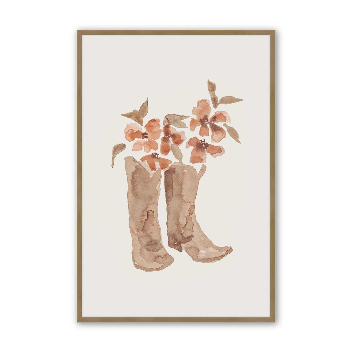 [Color:Brushed Gold], Picture of art in a Brushed Gold frame