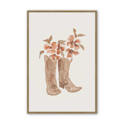 [Color:Brushed Gold], Picture of art in a Brushed Gold frame