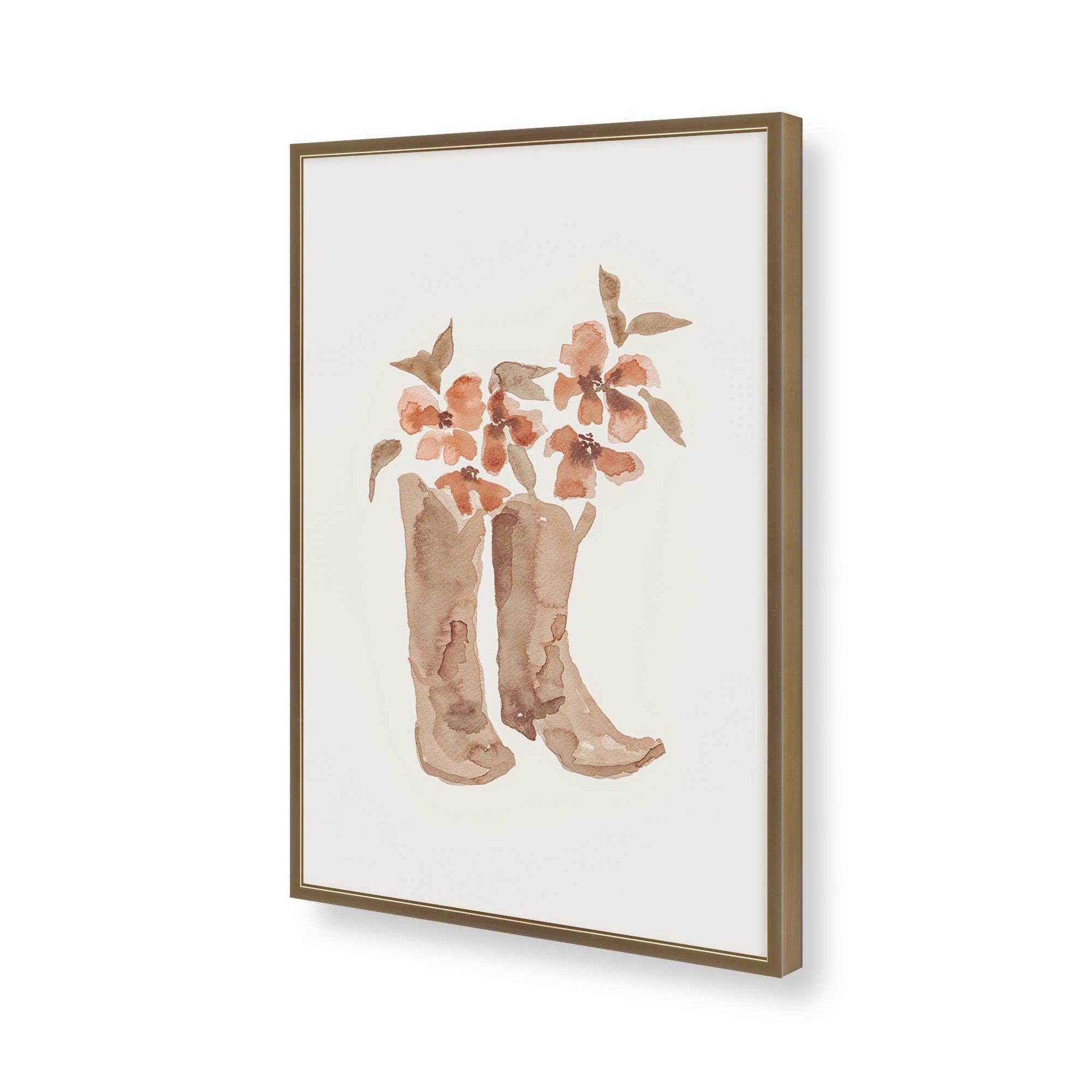[Color:Brushed Gold], Picture of art in a Brushed Gold frame of the corner