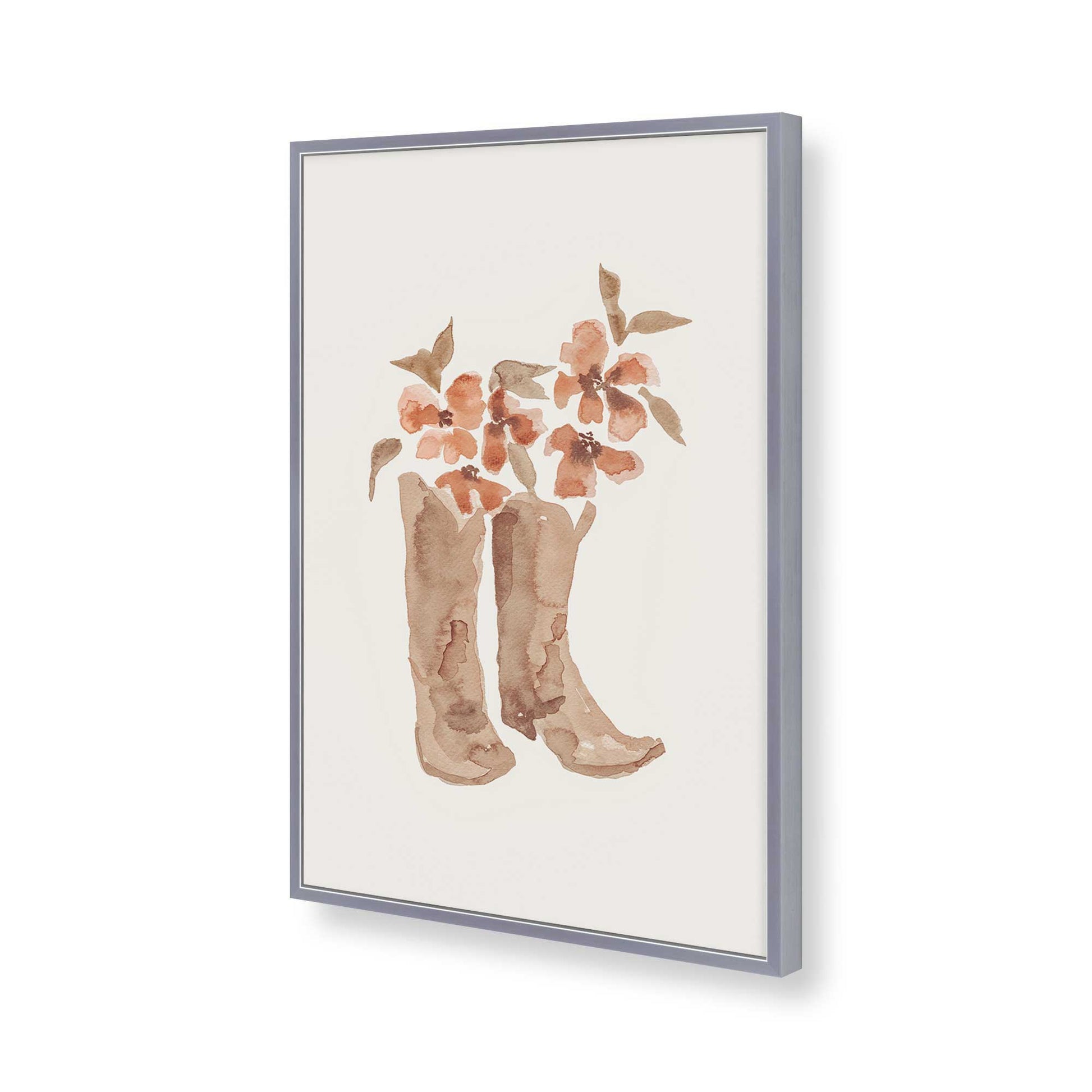 [Color:Polished Chrome], Picture of art in a Polished Chrome frame of the corner