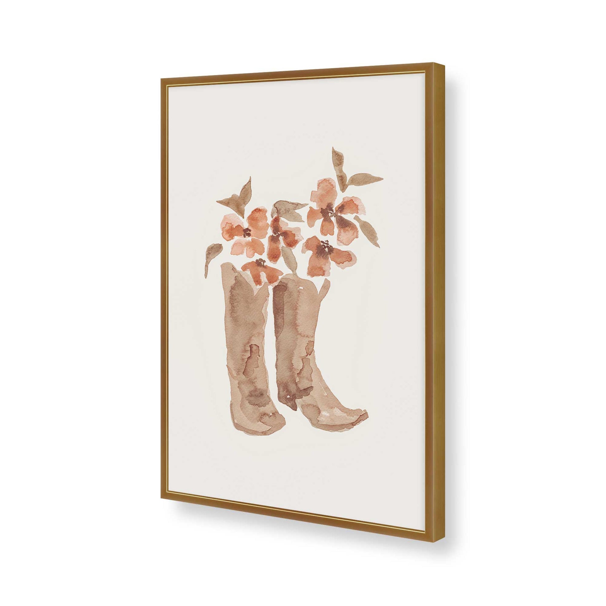 [Color:Polished Gold], Picture of art in a Polished Gold frame of the corner