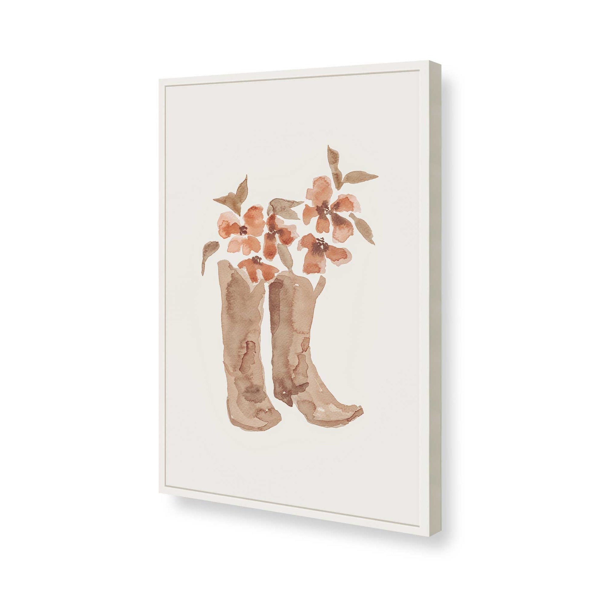 [Color:Opaque White], Picture of art in a Opaque White frame of the corner