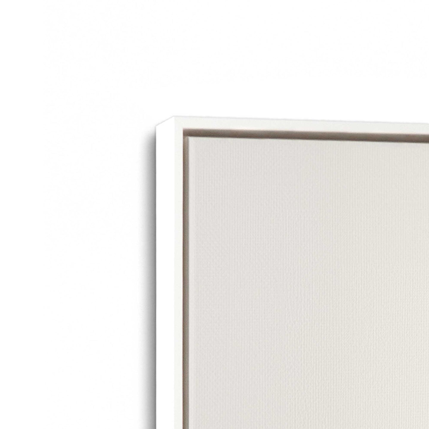 [Color:Opaque White], Picture of art in a White frame at an angle