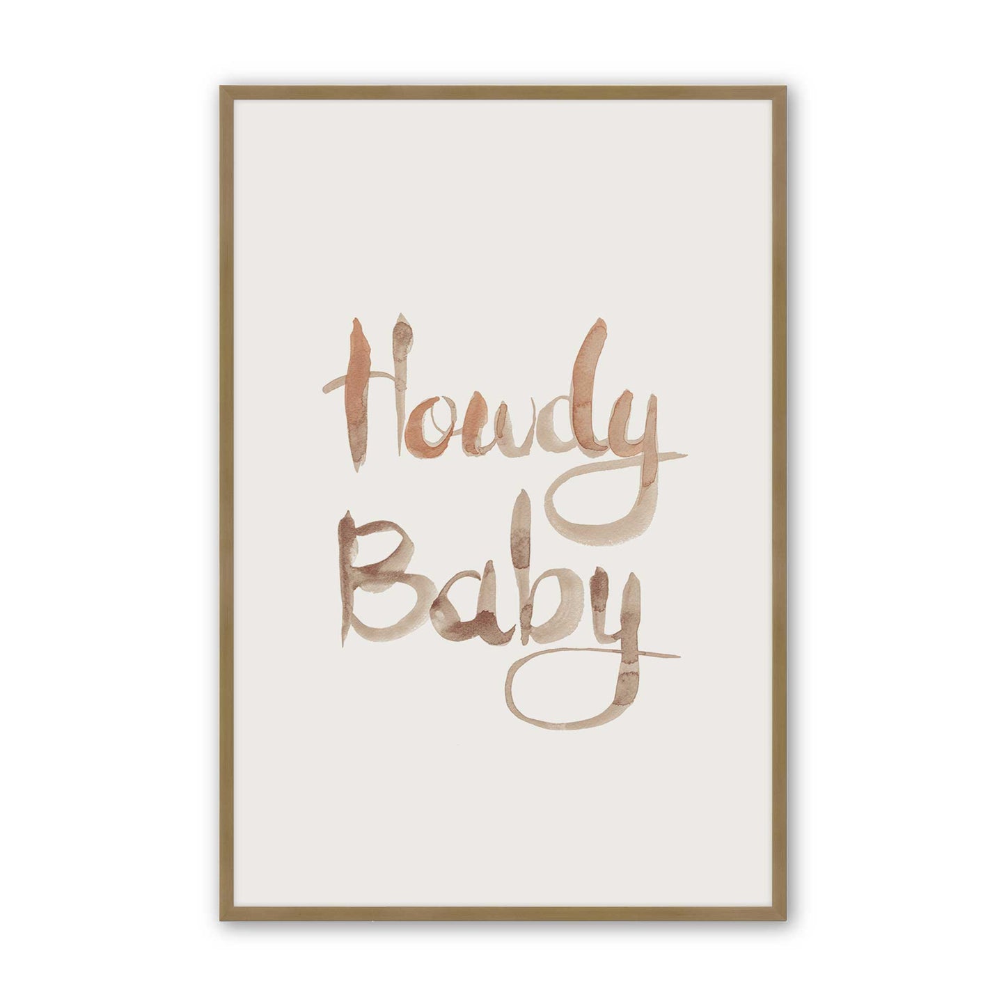 [Color:Brushed Gold], Picture of art in a Brushed Gold frame