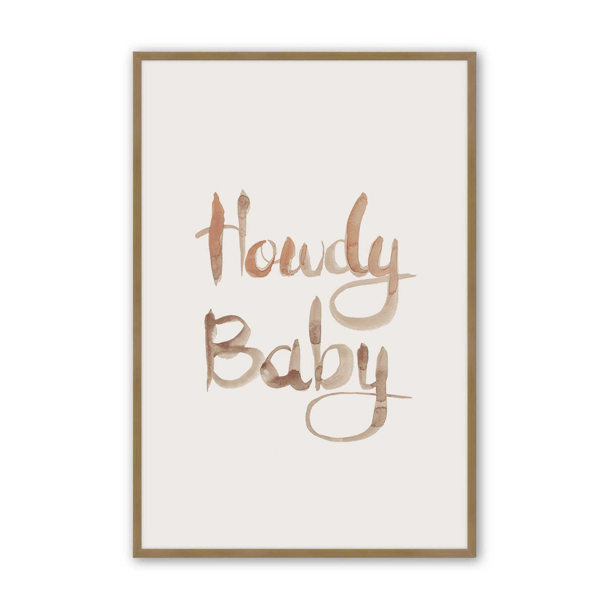 [Color:Brushed Gold], Picture of art in a Brushed Gold frame