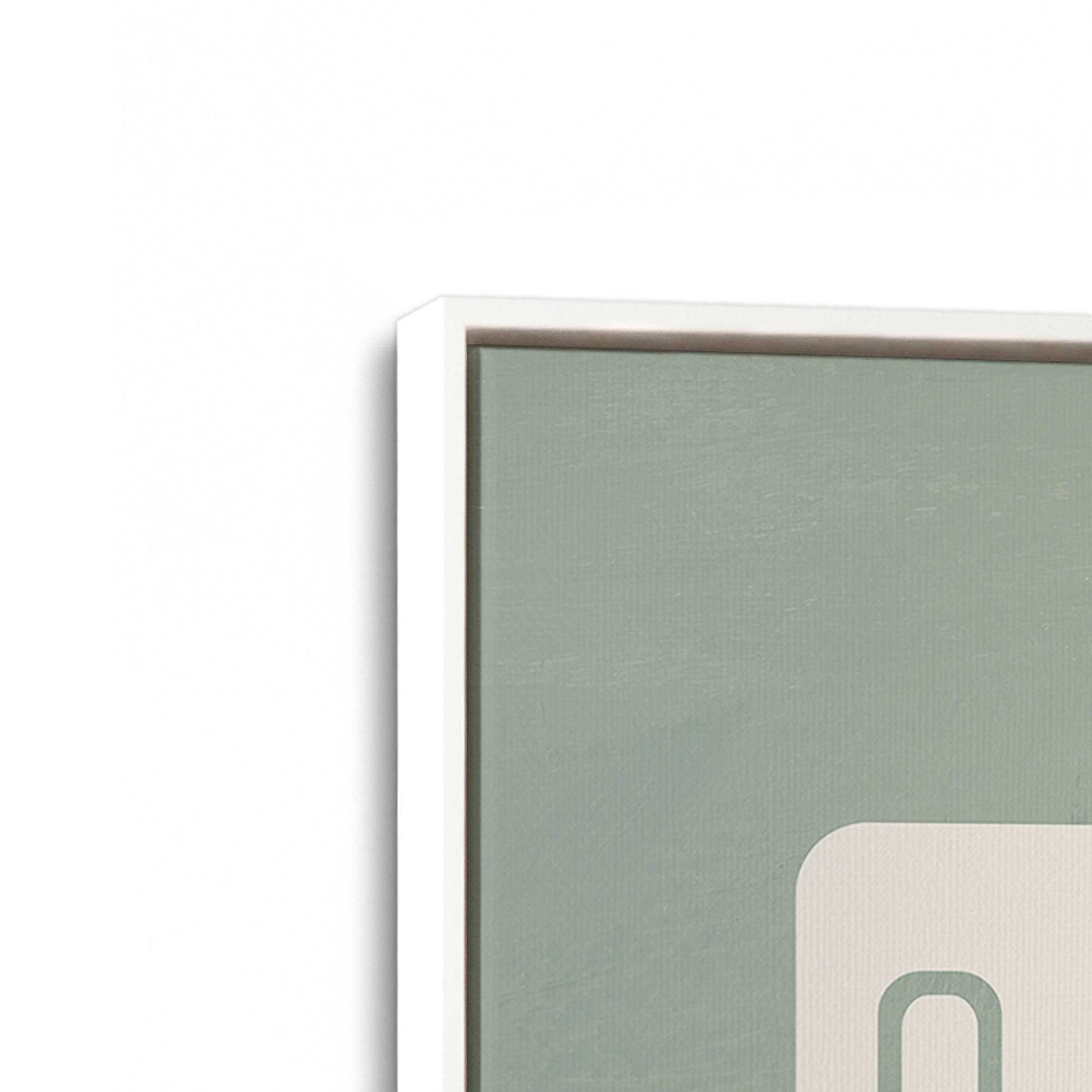 [Color:Opaque White], Picture of art in a White frame at an angle