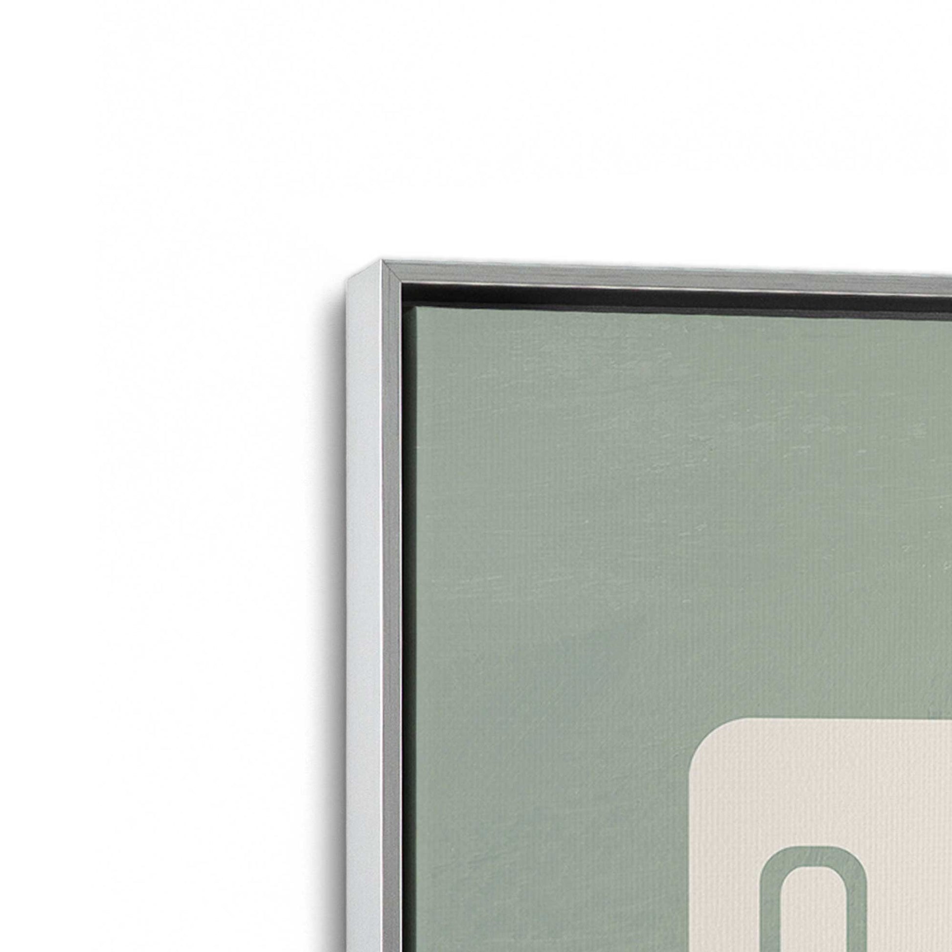 [Color:Polished Chrome], Picture of art in a Polished Chrome frame at an angle
