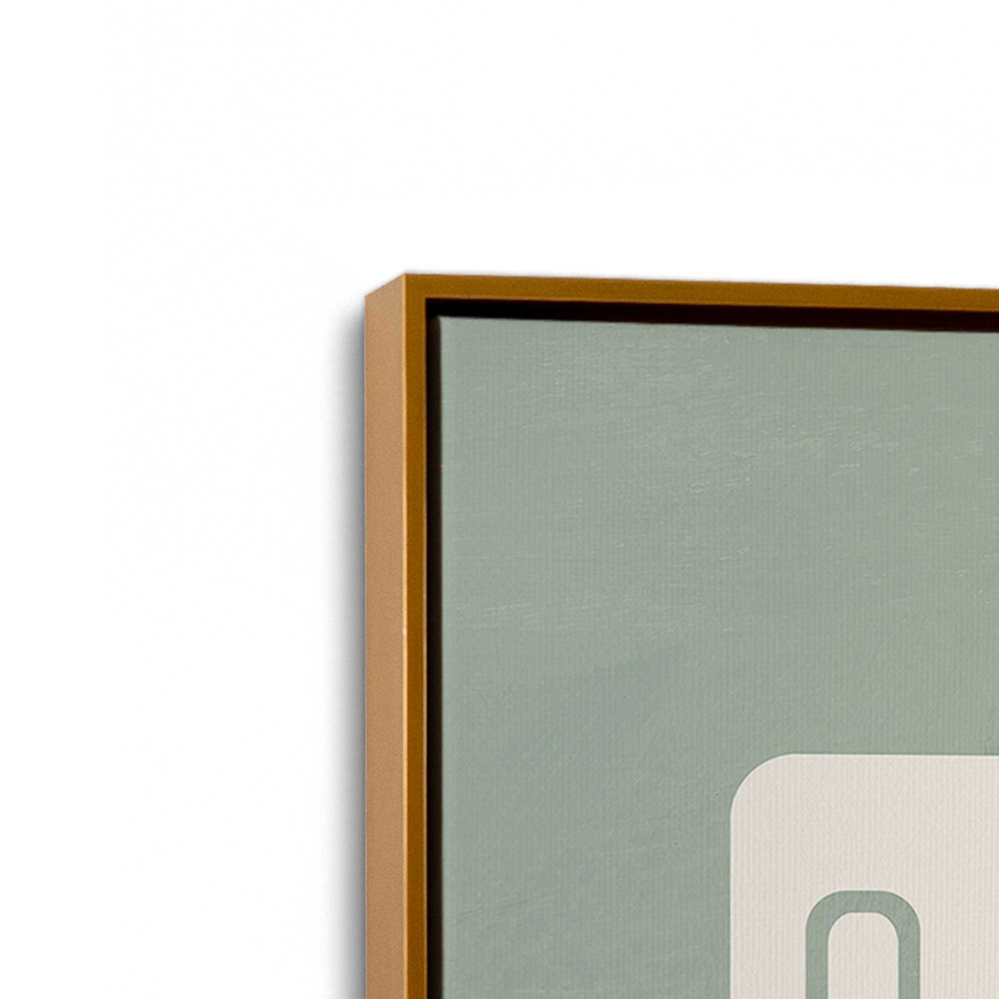 [Color:Polished Gold], Picture of art in a Polished Gold frame at an angle