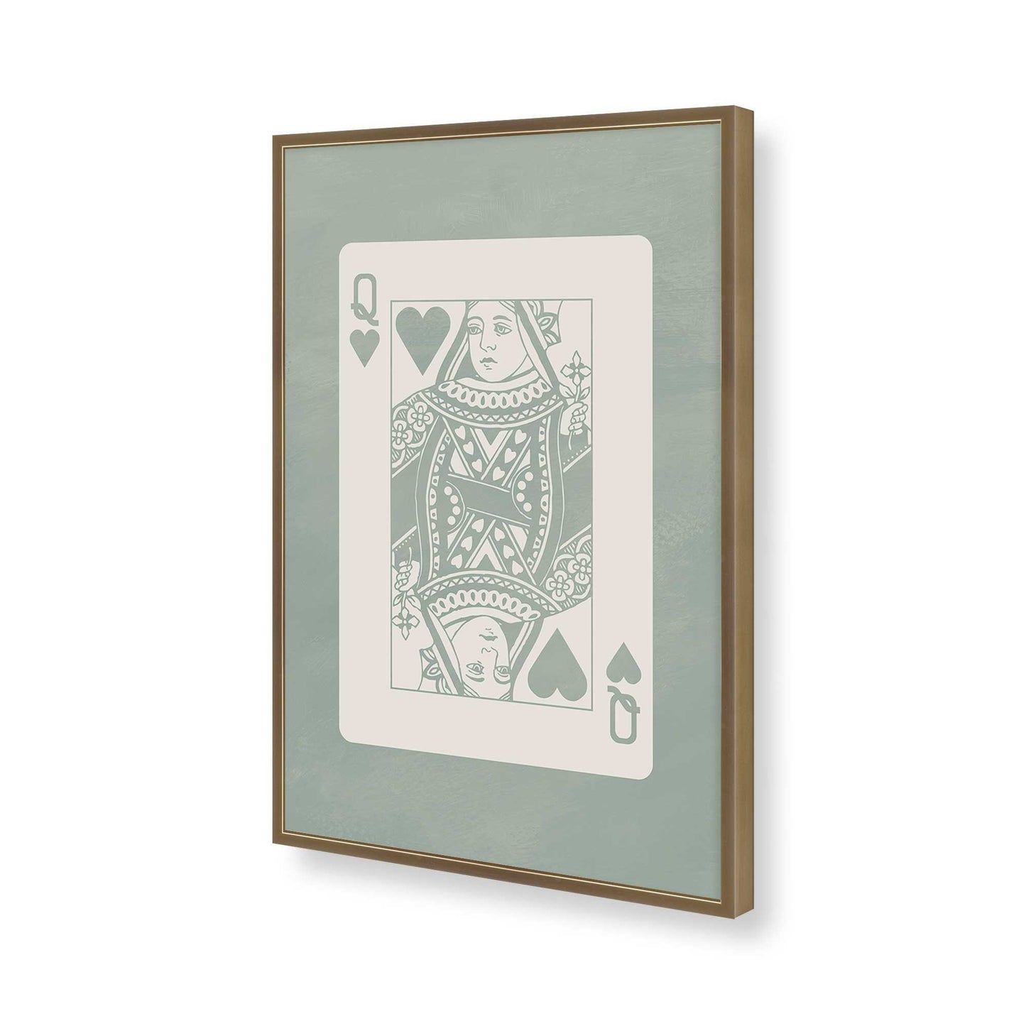 [Color:Brushed Gold], Picture of art in a Brushed Gold frame of the corner