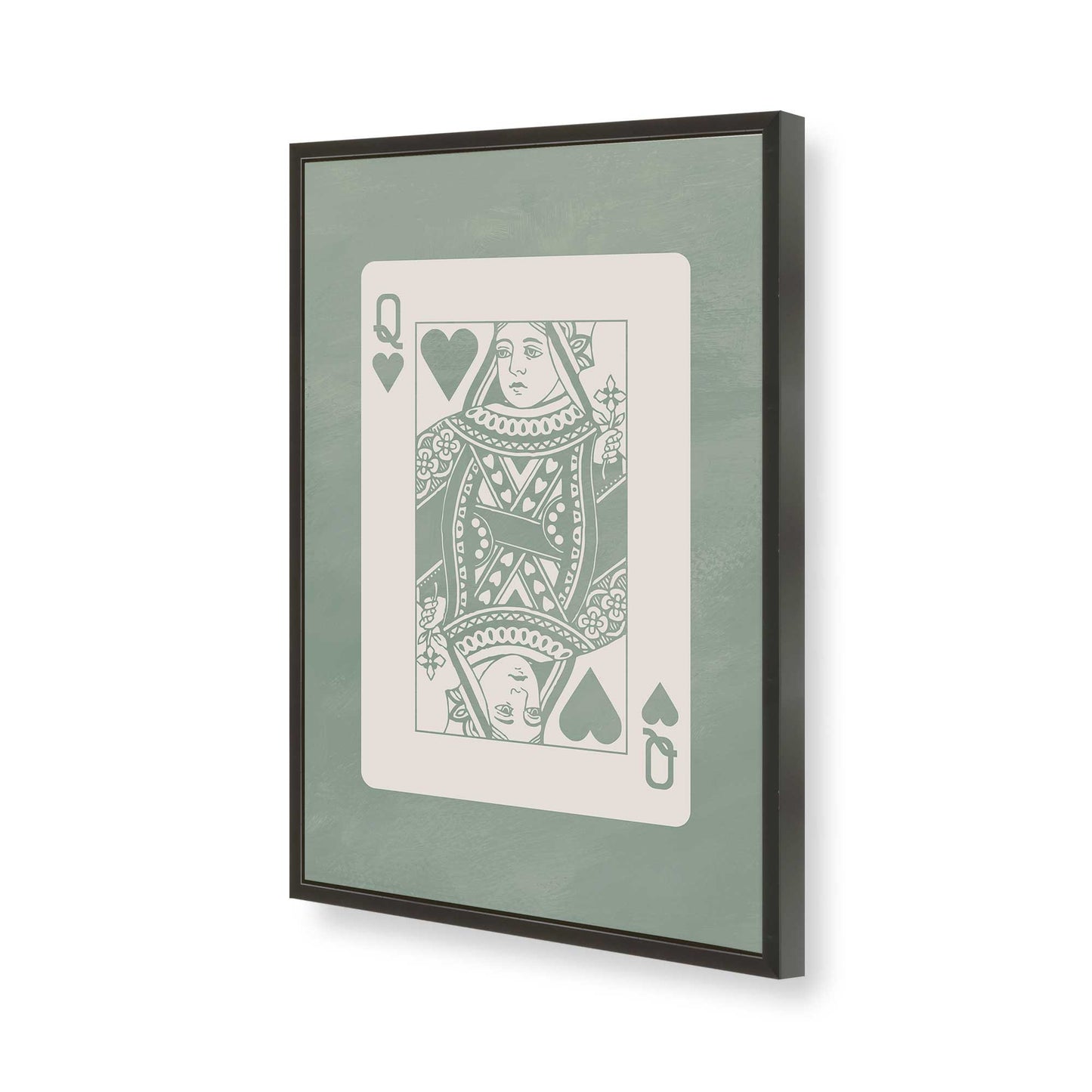 [Color:Satin Black], Picture of art in a Satin Black frame of the corner