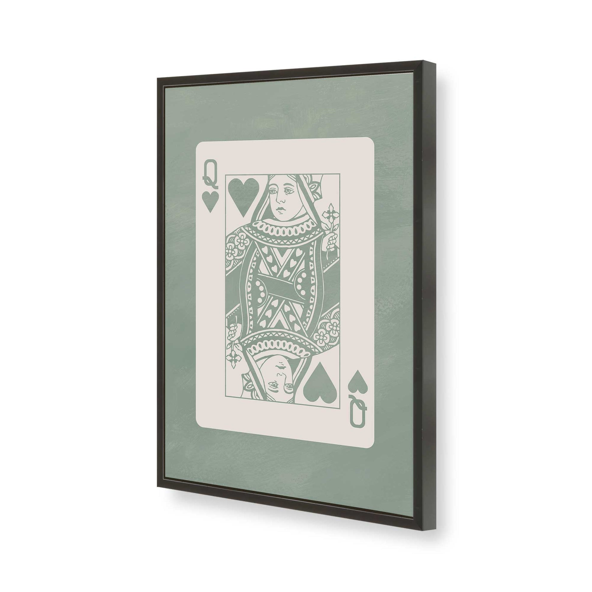 [Color:Satin Black], Picture of art in a Satin Black frame of the corner