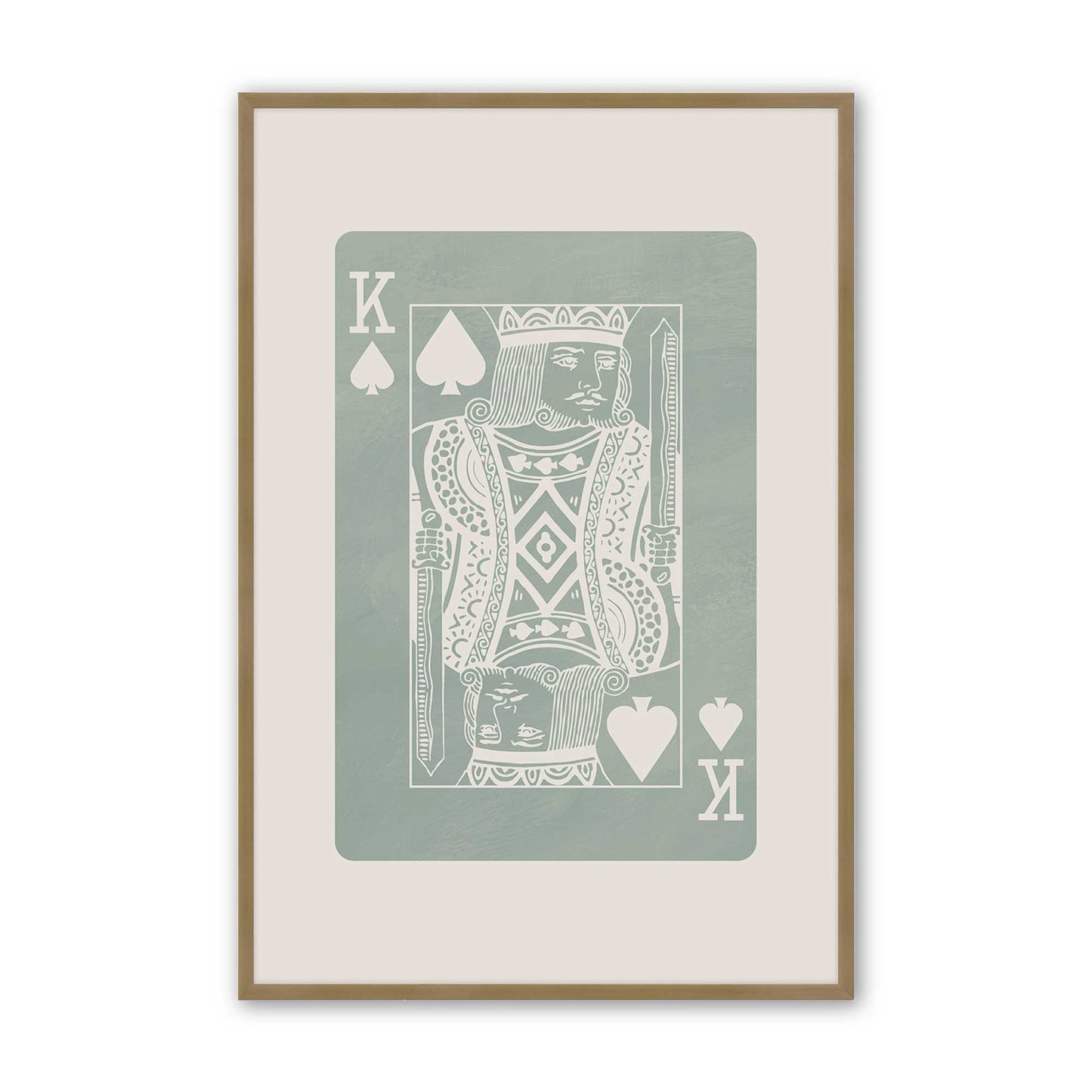 [Color:Brushed Gold], Picture of art in a Brushed Gold frame